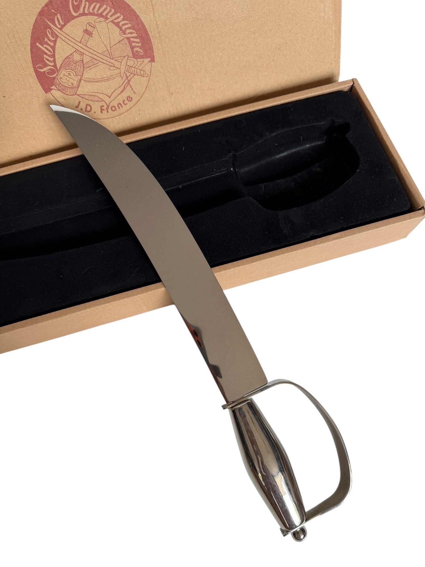 Vintage French Silver Plated Champagne Saber – Sabre à Champagne, Thiers France, J.D. France, Original Box