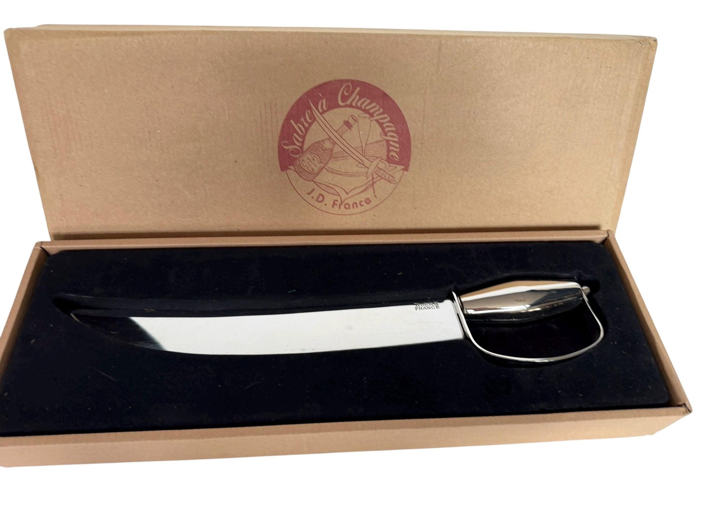 Vintage French Silver Plated Champagne Saber – Sabre à Champagne, Thiers France, J.D. France, Original Box