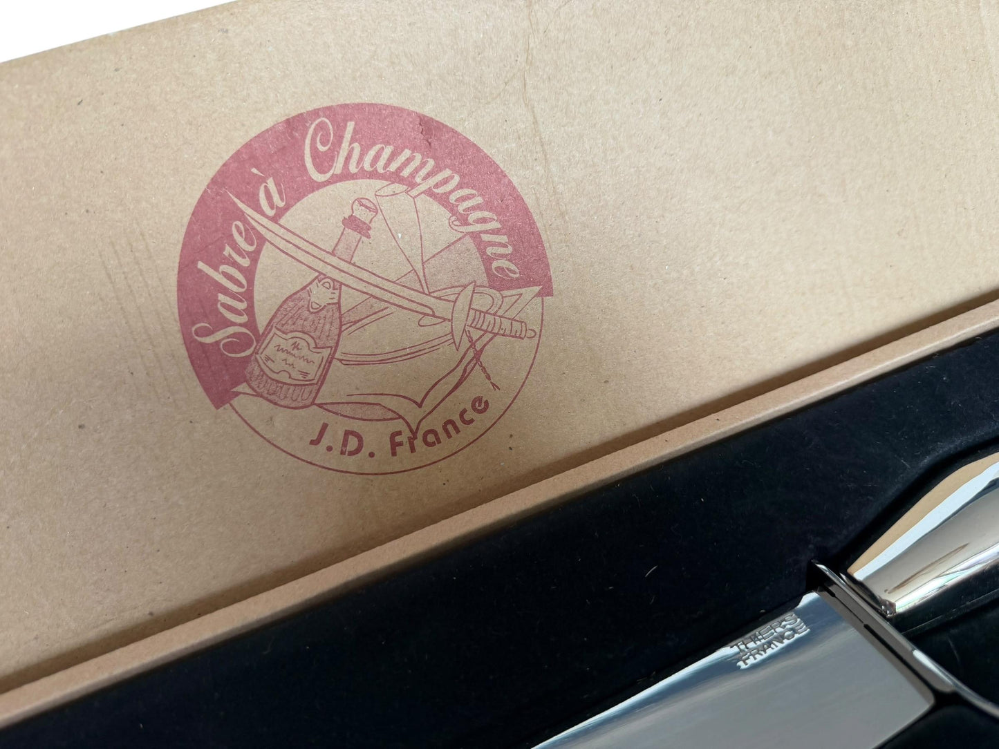 Vintage French Silver Plated Champagne Saber – Sabre à Champagne, Thiers France, J.D. France, Original Box