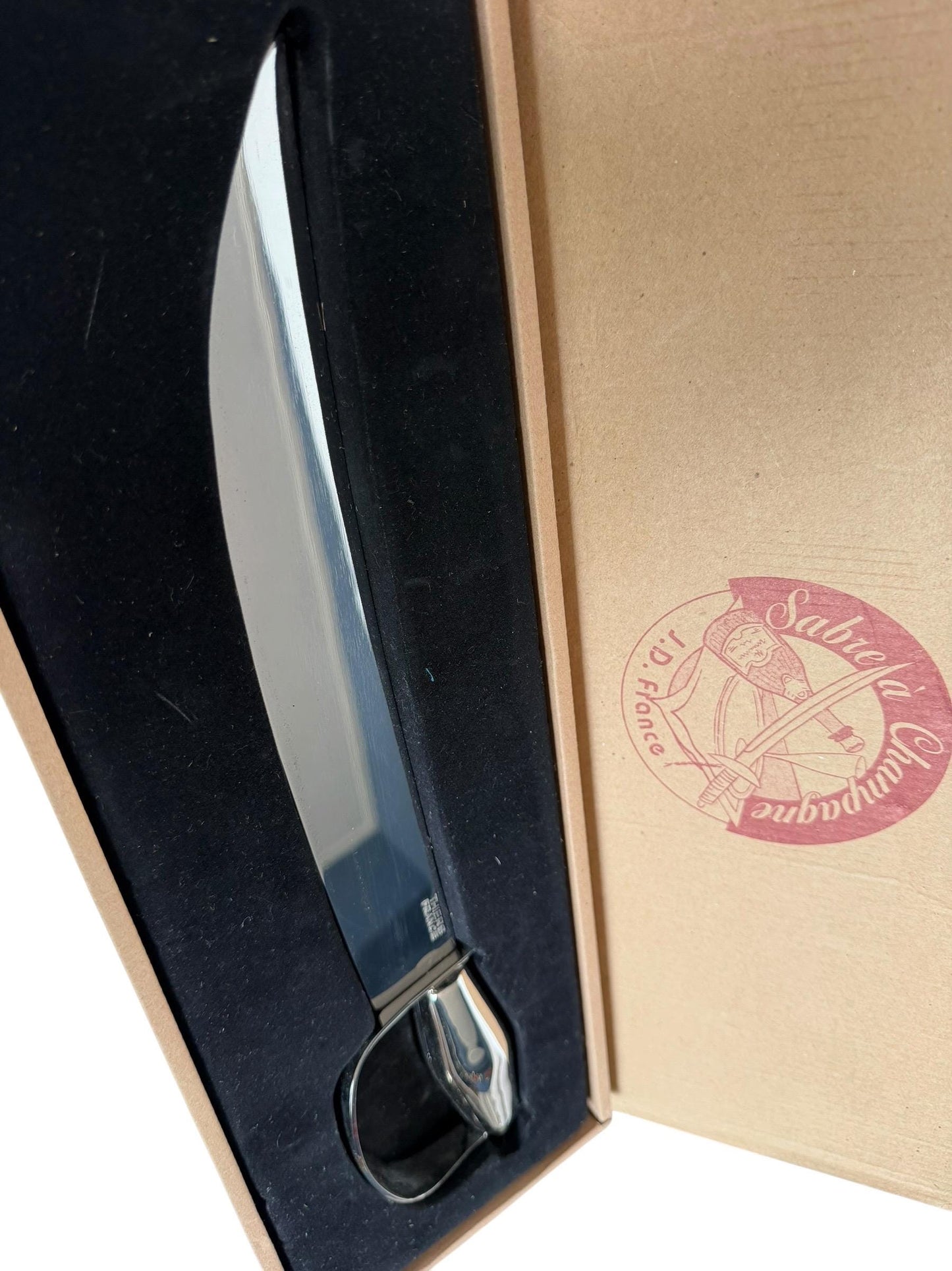 Vintage French Silver Plated Champagne Saber – Sabre à Champagne, Thiers France, J.D. France, Original Box