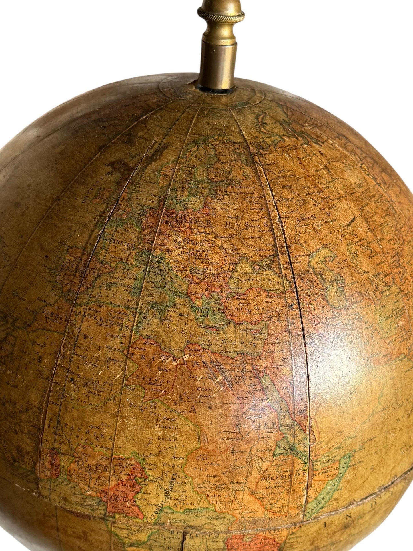 Antique Dietrich Reimer Terrestrial Globe Berlin c. 1914 – 33 cm Pre-WWI Erdglobus
