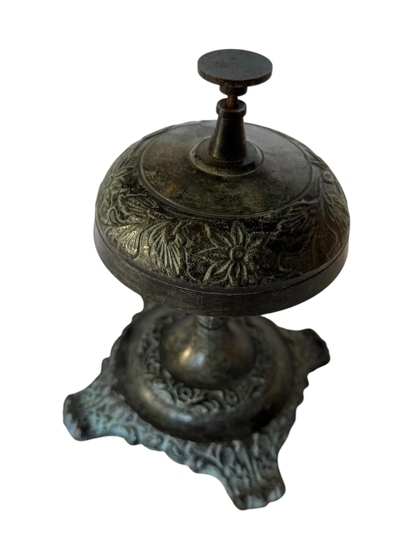 Antique Hotel Desk Bell, Art Nouveau Clerk Counter Bell, 1900s. Hotelbell
