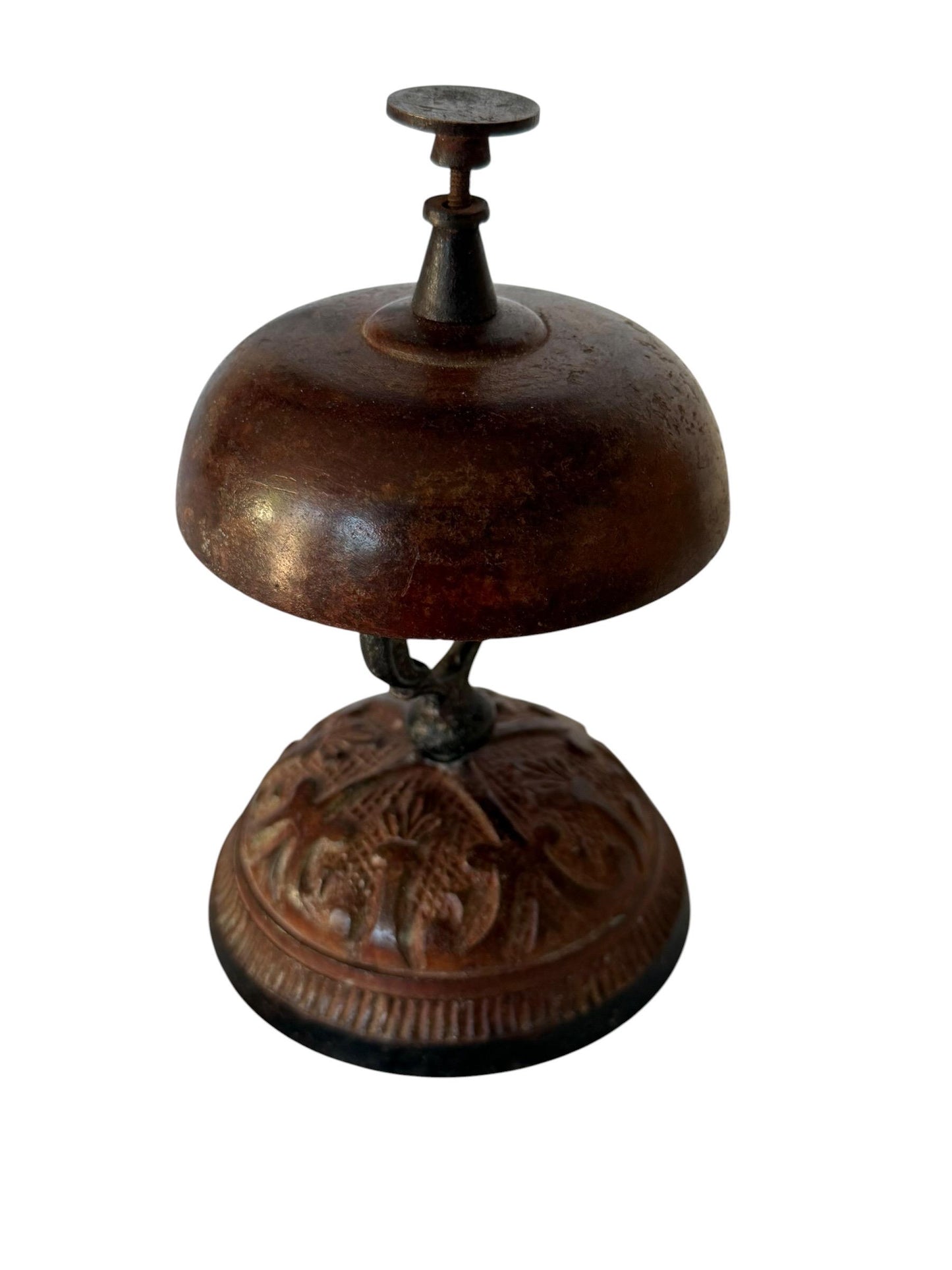 Antique Hotel Desk Bell, Art Nouveau Clerk Counter Bell, 1900s. Hotelbell