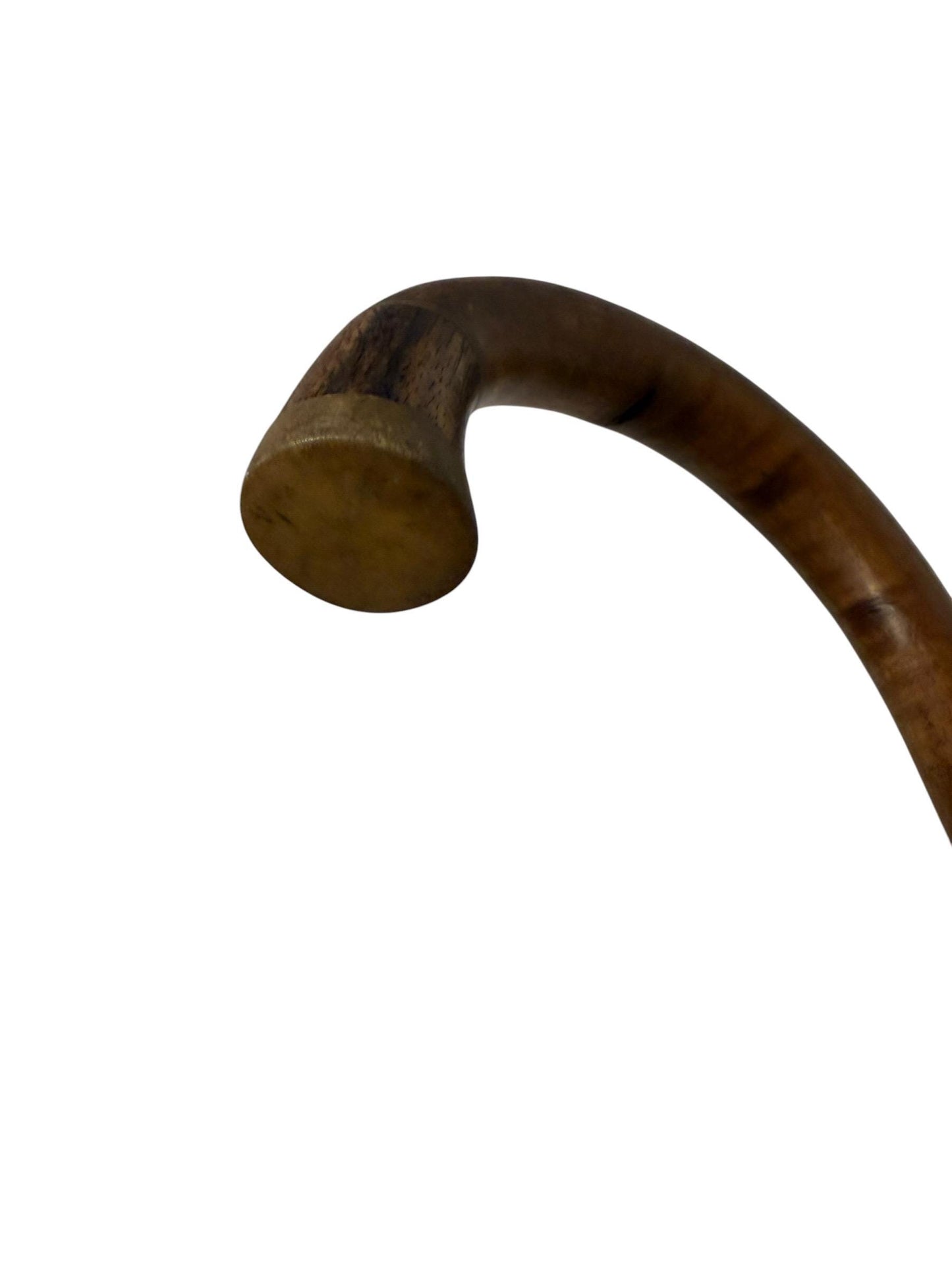 antique walking cane stick with cow bone , european collection, gentlemen's flannel stick.
