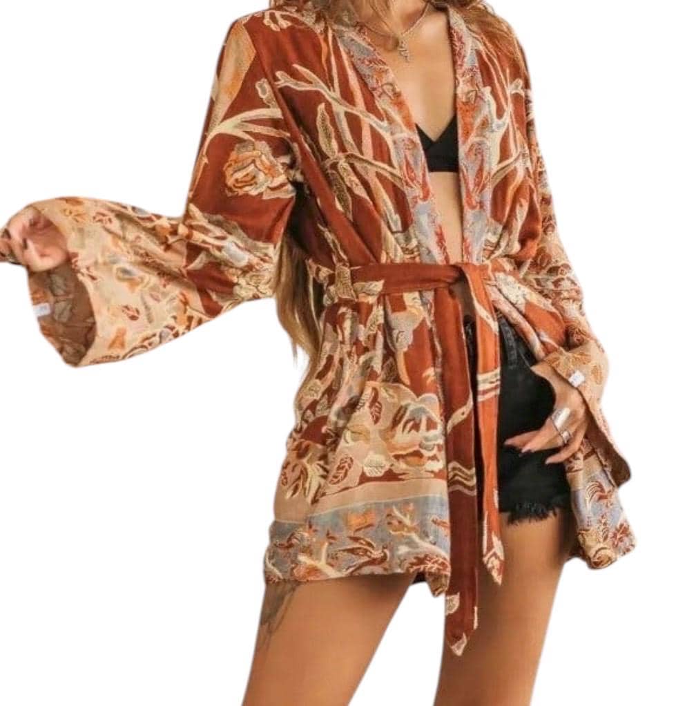 Kimono cover up overjas