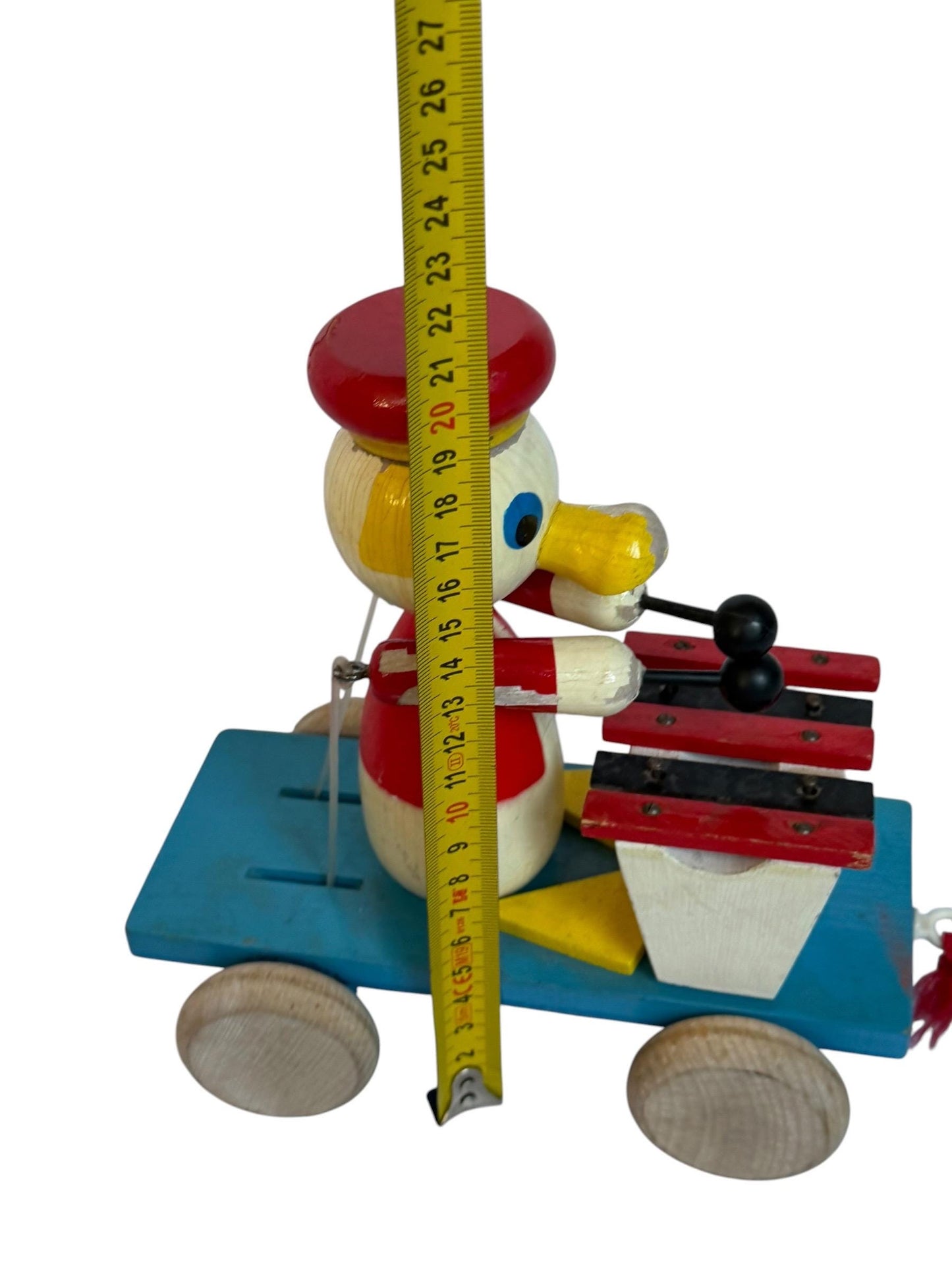 Vintage MIVA Vacov Wooden Xylophone Duck Pull Toy – Czechoslovakia 1960s