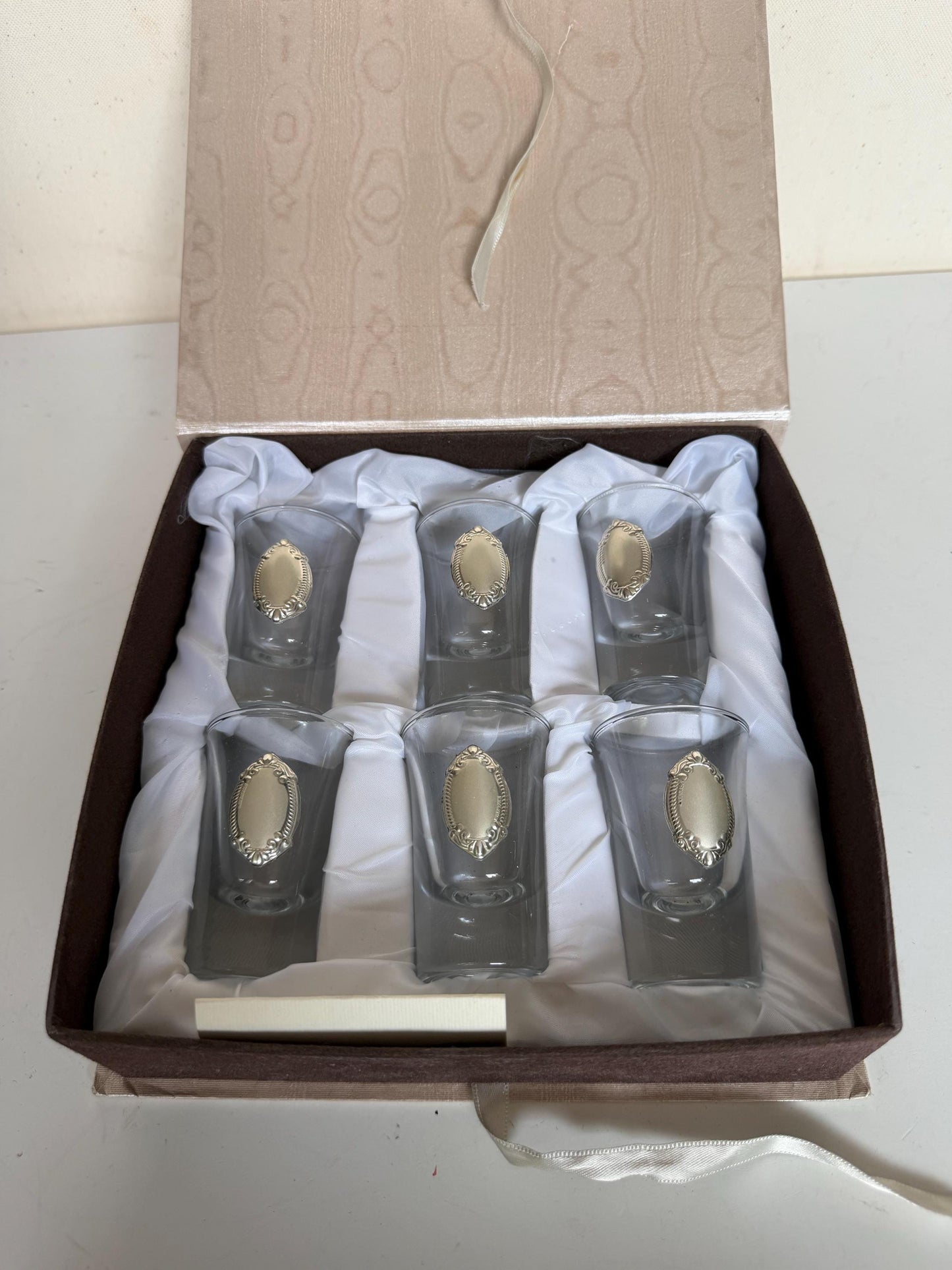 925 silver liquer  glasses, liquer crystal , vintage italy, with silver shield can be engraved, personalised limoncello ouzo raki