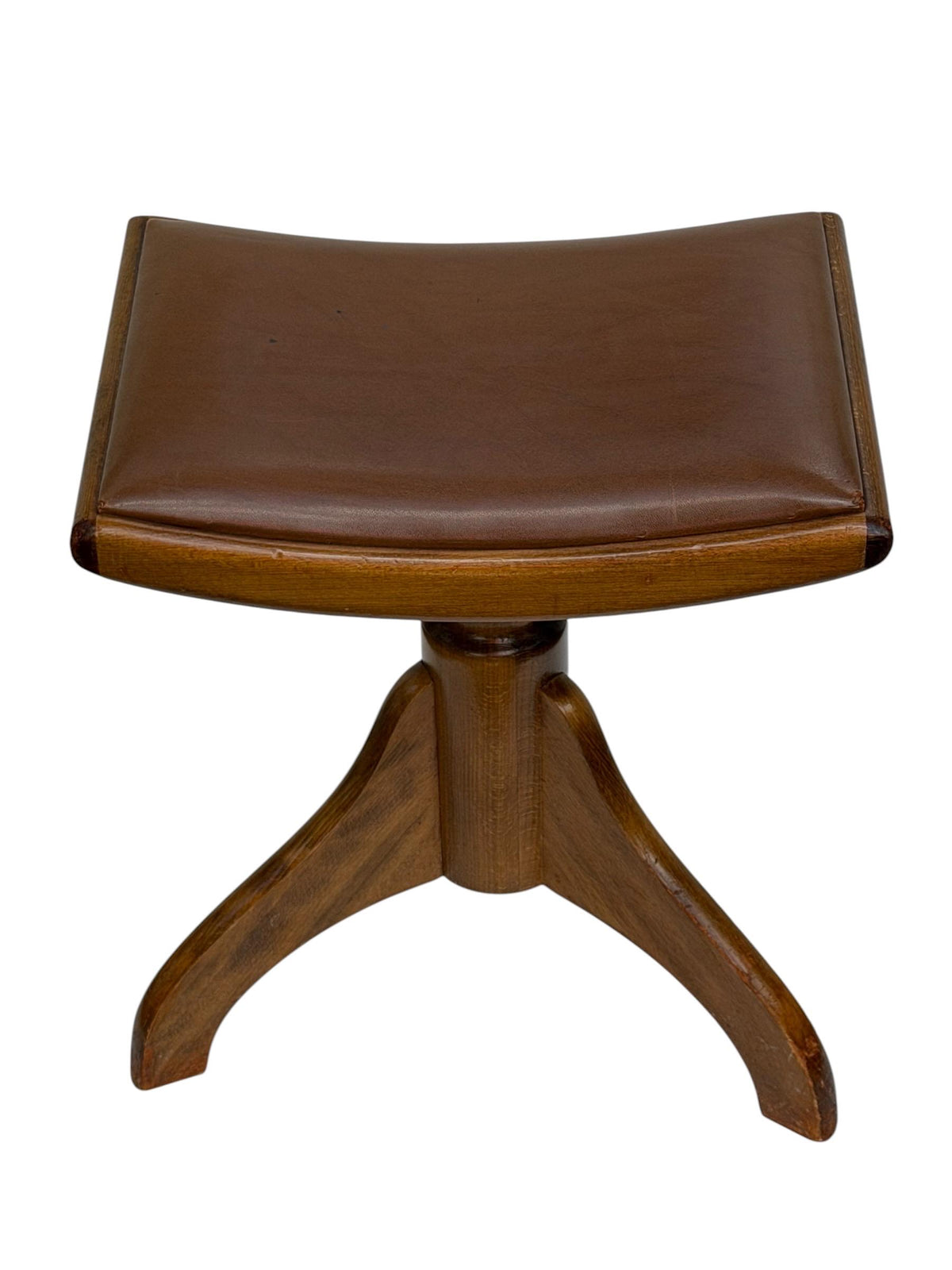 Adjustable Piano Stool, Vintage Wooden Music Stool, midcentury, 1960s kruk
