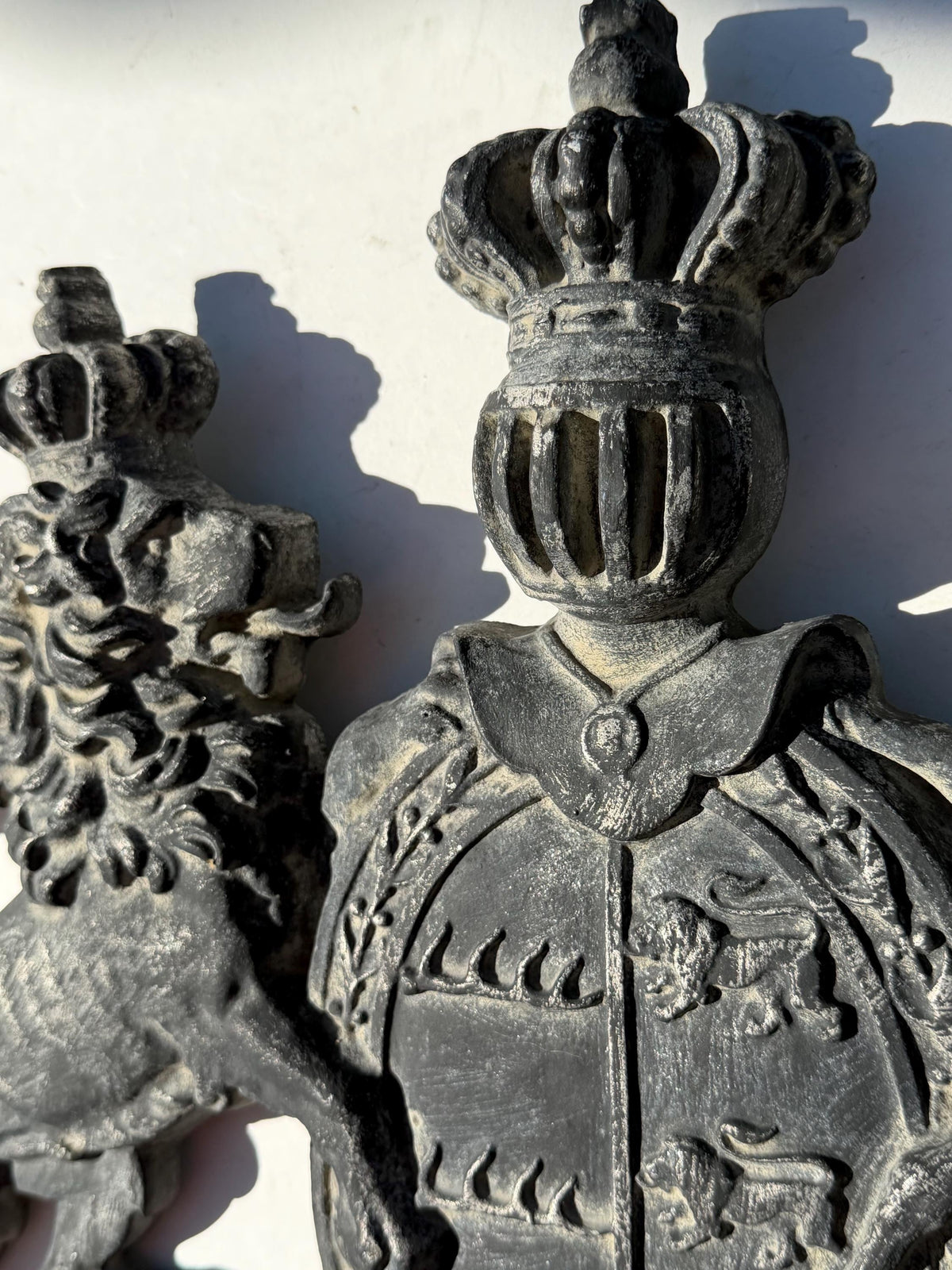 Cast Iron Royal Coat of Arms, Architectural Detail,  Württemberg Coat of Arms Cast Metal Wall Plaque, Germany - grohmann kunstguss gallery