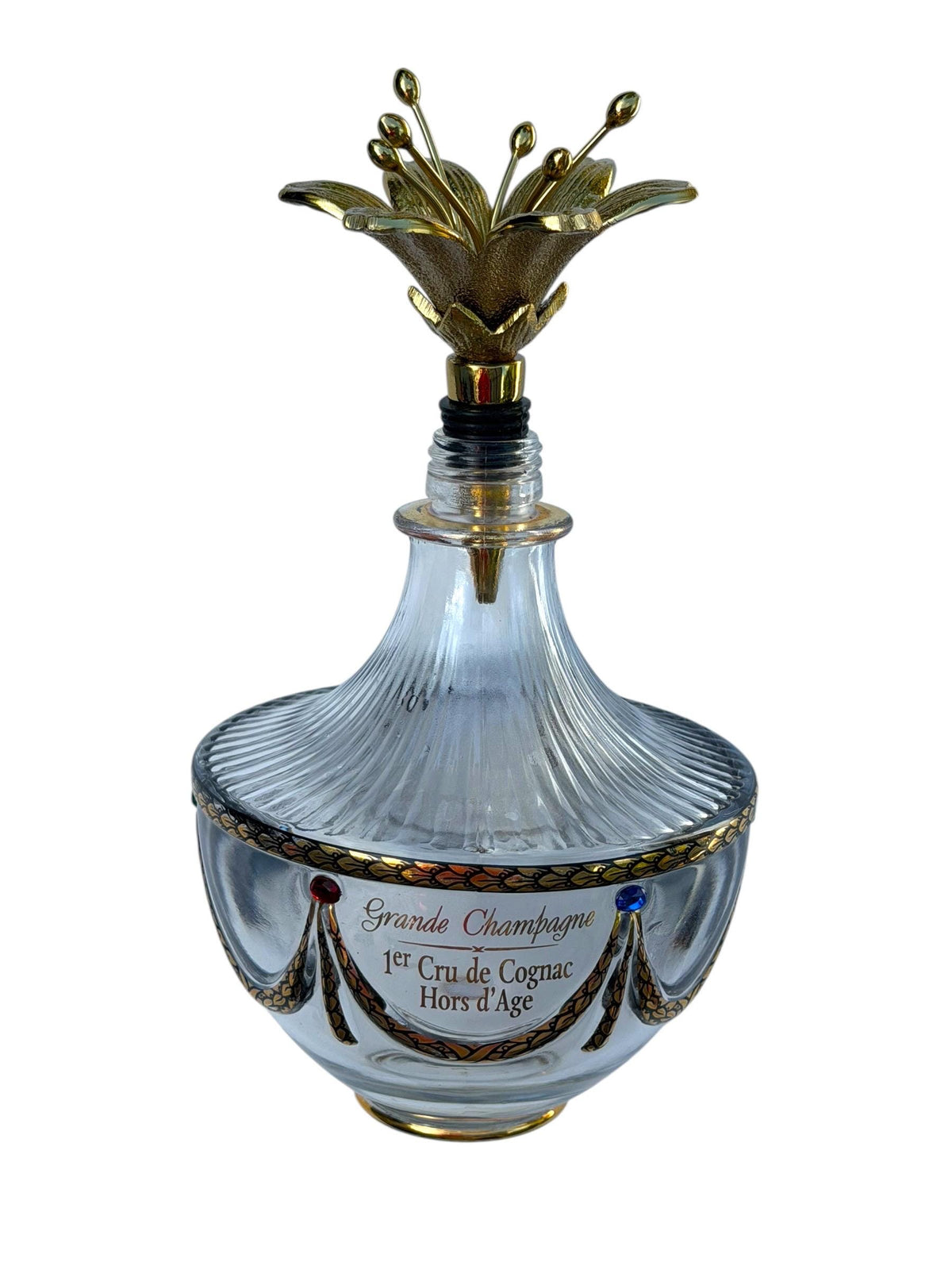 Imperial Faberge Collection Grande Champagne Cognac Decanter with POLS  Lilly  POTTEN Stopper