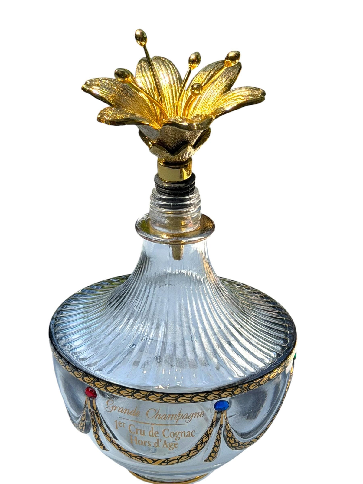 Imperial Faberge Collection Grande Champagne Cognac Decanter with POLS  Lilly  POTTEN Stopper