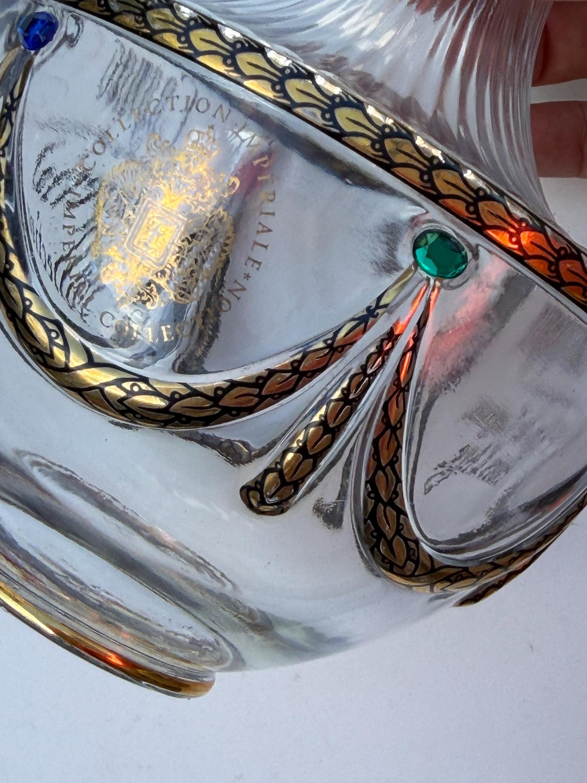 Imperial Faberge Collection Grande Champagne Cognac Decanter with POLS  Lilly  POTTEN Stopper