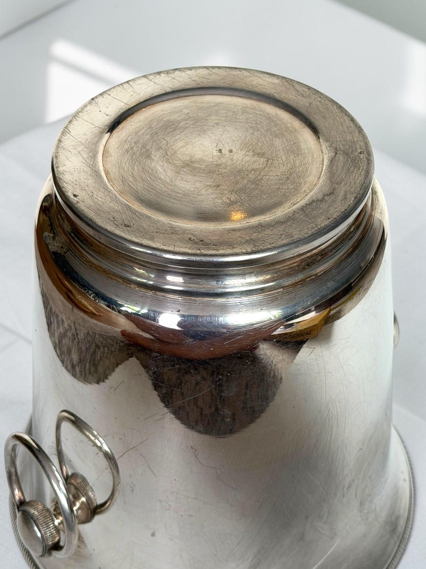Silvered chique  Champagne Cooler, French Luxe ice bucket