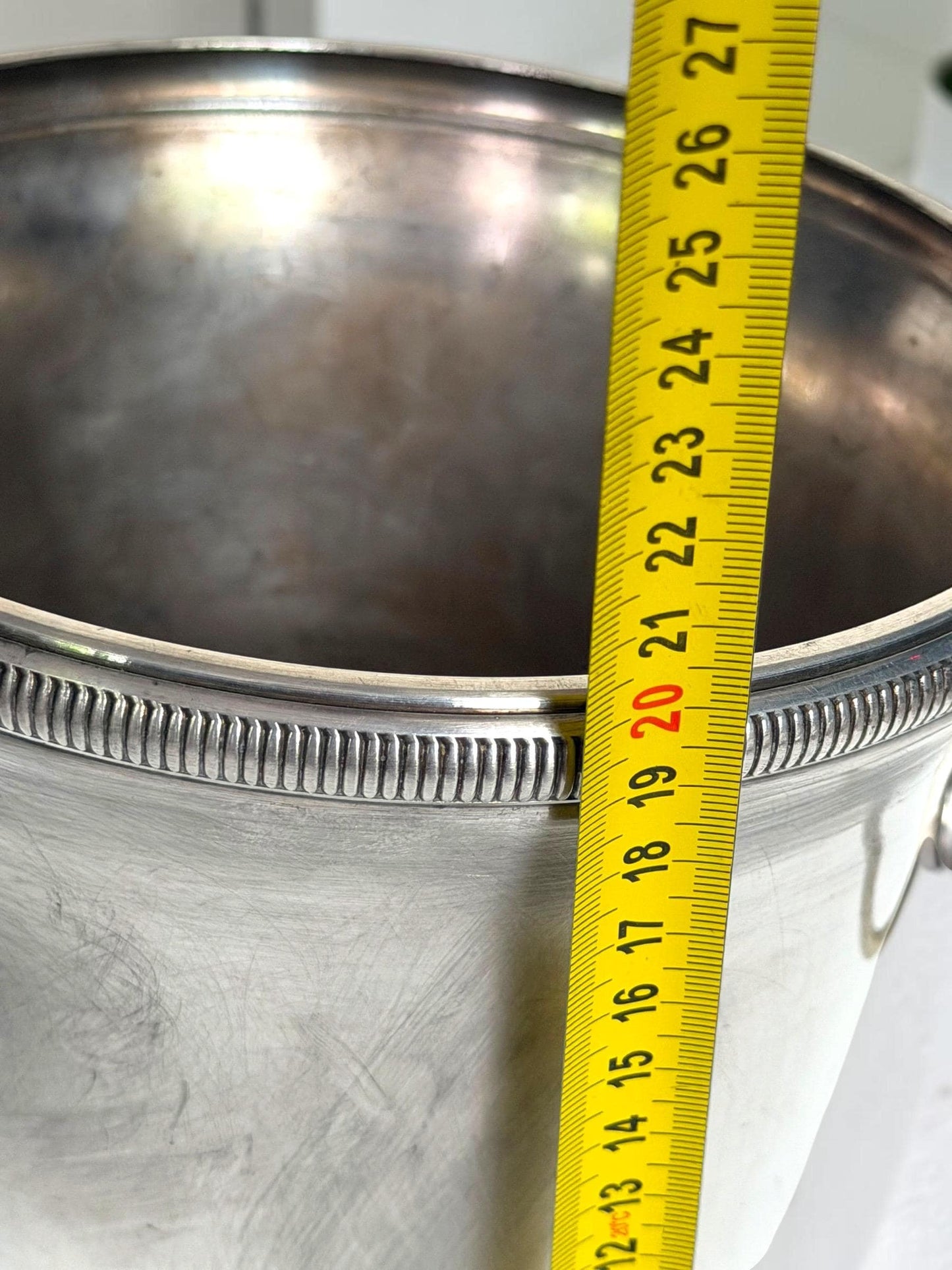 Silvered chique  Champagne Cooler, French Luxe ice bucket