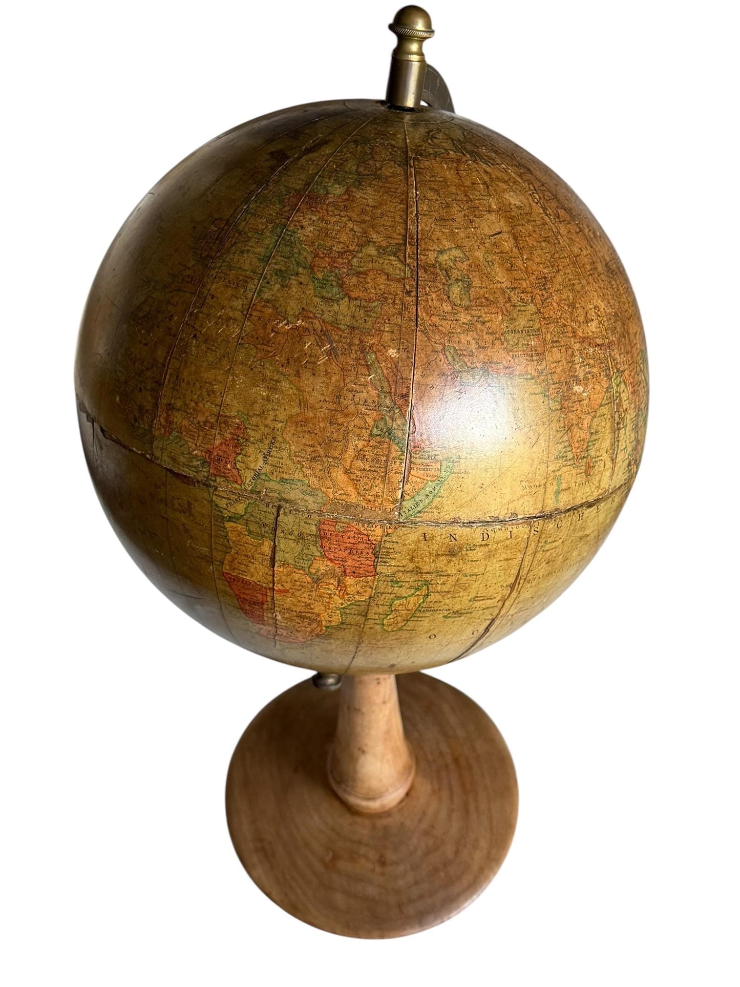 Antique Dietrich Reimer Terrestrial Globe Berlin c. 1914 – 33 cm Pre-WWI Erdglobus
