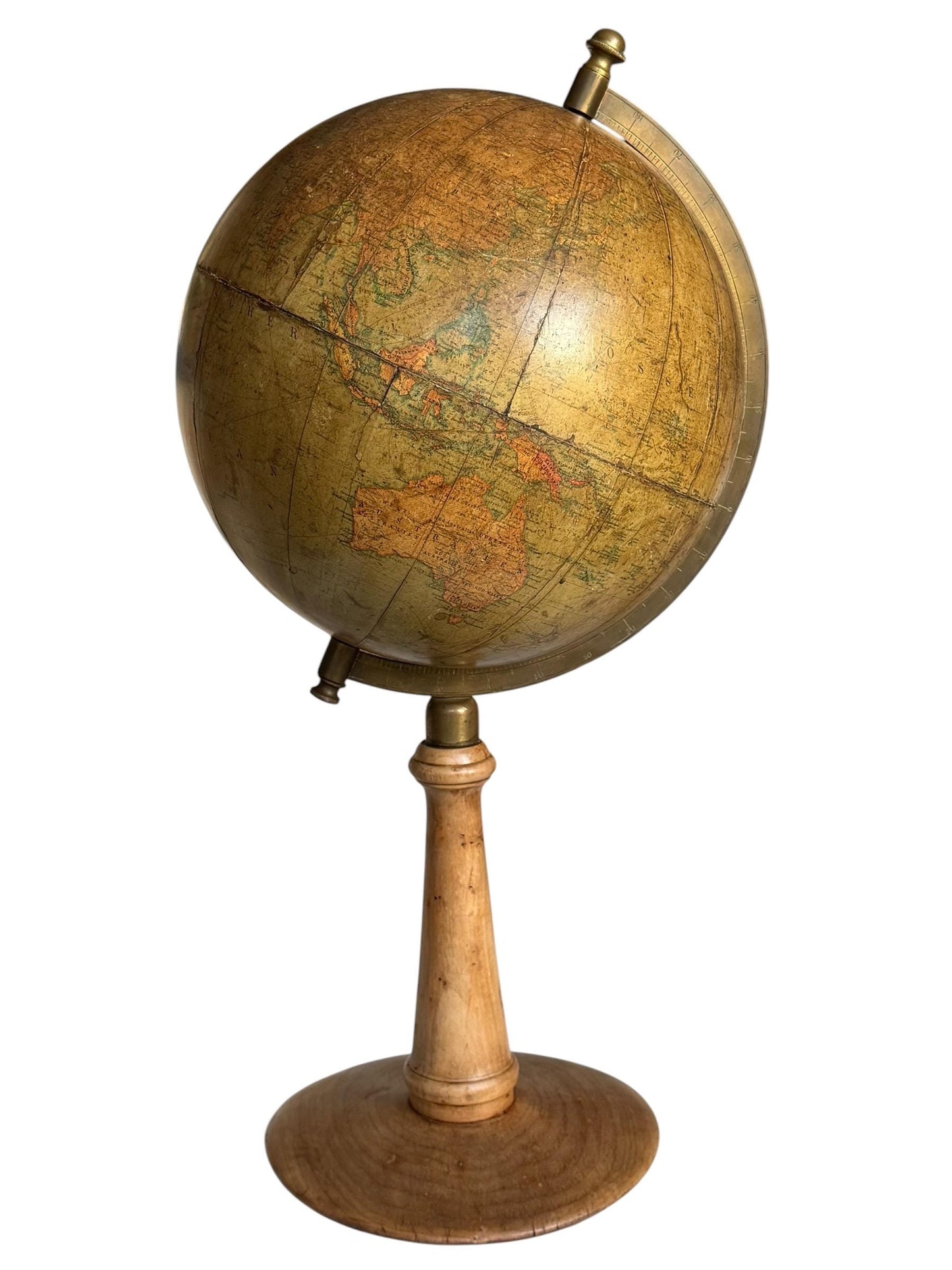 Antique Dietrich Reimer Terrestrial Globe Berlin c. 1914 – 33 cm Pre-WWI Erdglobus