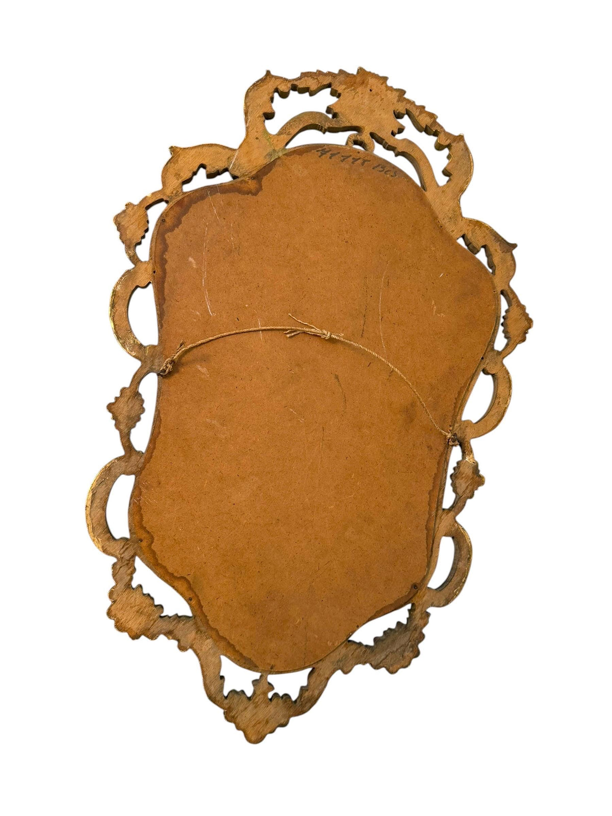 XL Art Nouveau period  Gold Gilt Antique Mirror, ca 1900-1920 furniture 74 cm