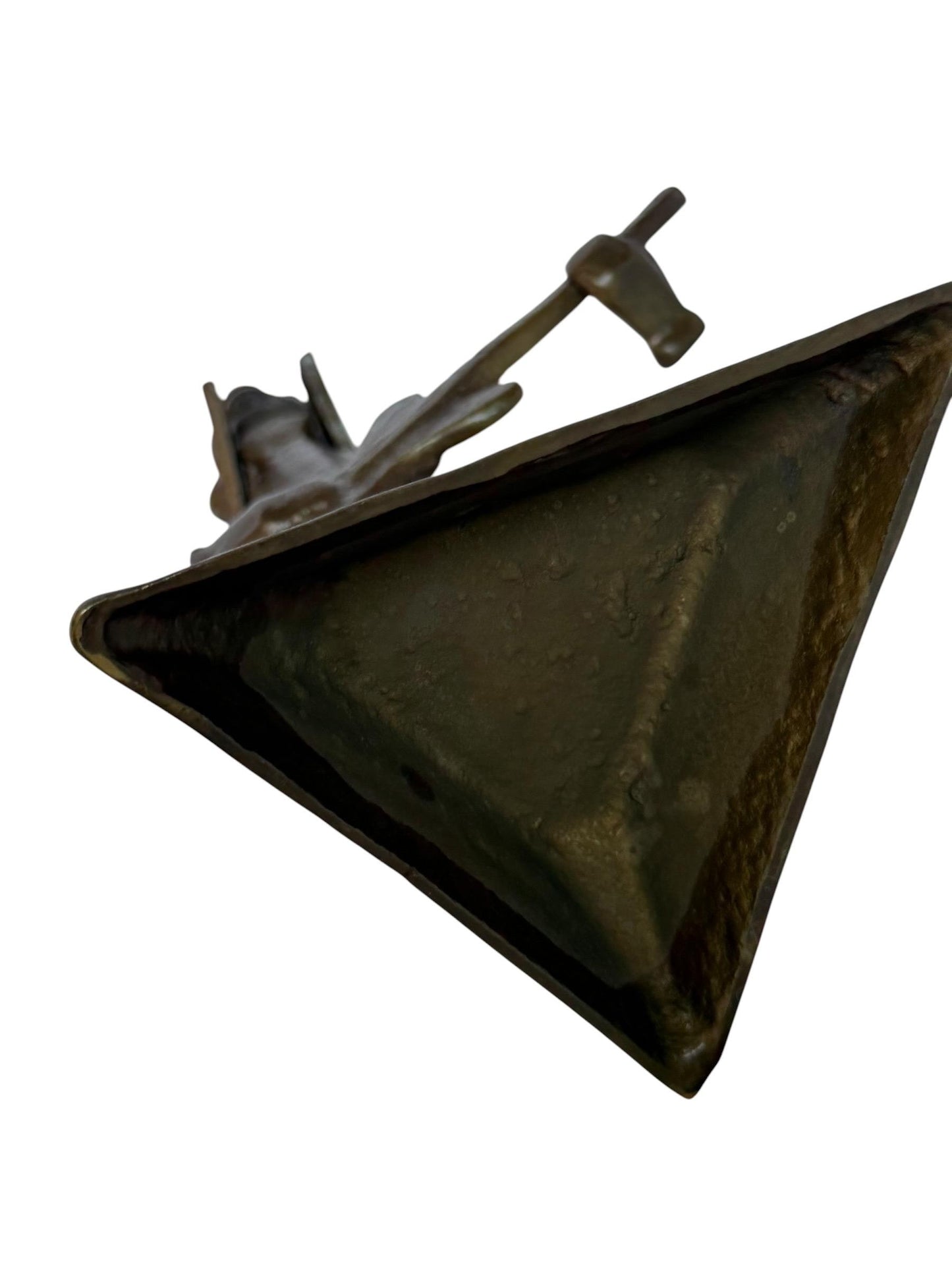 Vintage Surrealist Bronze guitar bas player Sculpture – Mid-Century Modern, 27 cm jazz