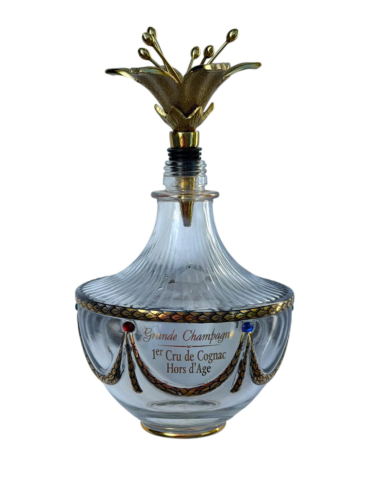Imperial Faberge Collection Grande Champagne Cognac Decanter with POLS  Lilly  POTTEN Stopper