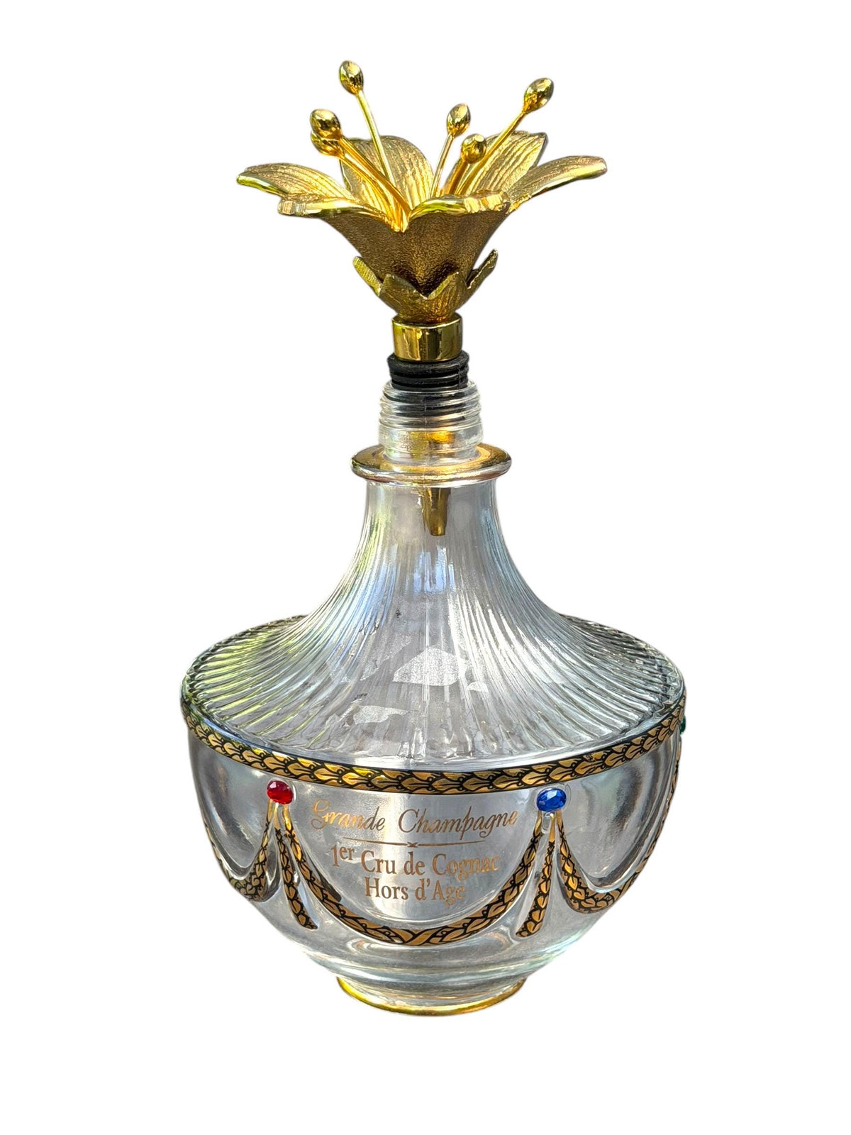 Imperial Faberge Collection Grande Champagne Cognac Decanter with POLS  Lilly  POTTEN Stopper