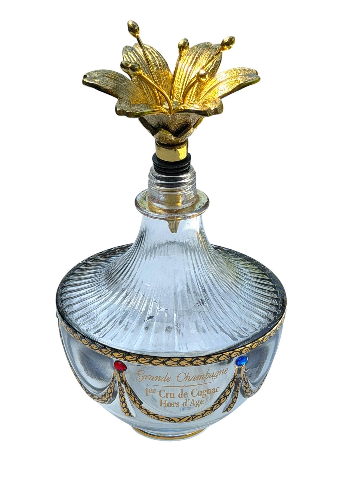 Imperial Faberge Collection Grande Champagne Cognac Decanter with POLS  Lilly  POTTEN Stopper