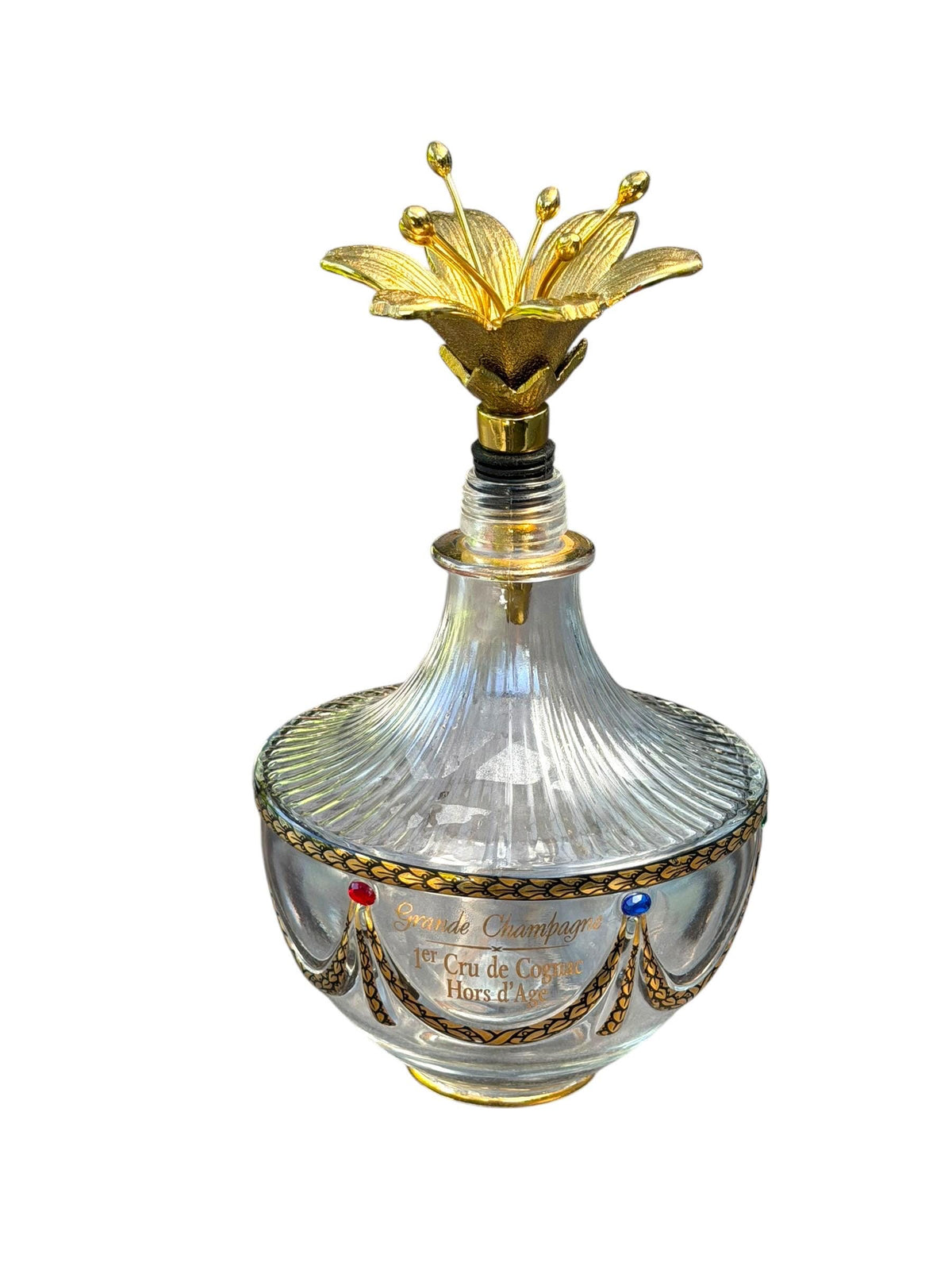 Imperial Faberge Collection Grande Champagne Cognac Decanter with POLS  Lilly  POTTEN Stopper