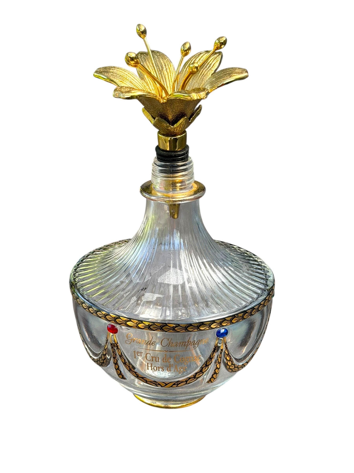Imperial Faberge Collection Grande Champagne Cognac Decanter with POLS  Lilly  POTTEN Stopper