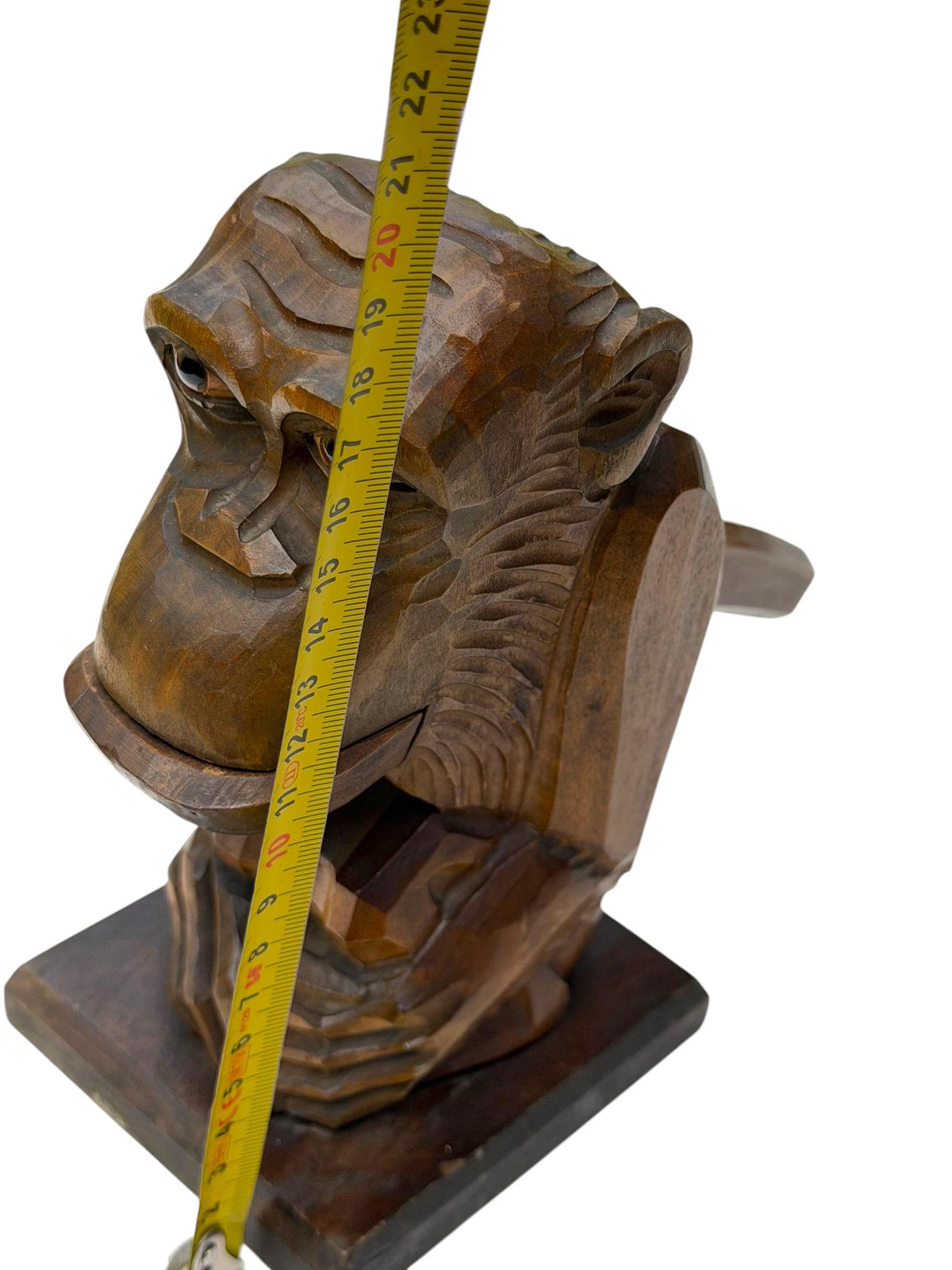 Art deco cubist nutcracker monkey wood glass eyes 1920 antique cubism ape