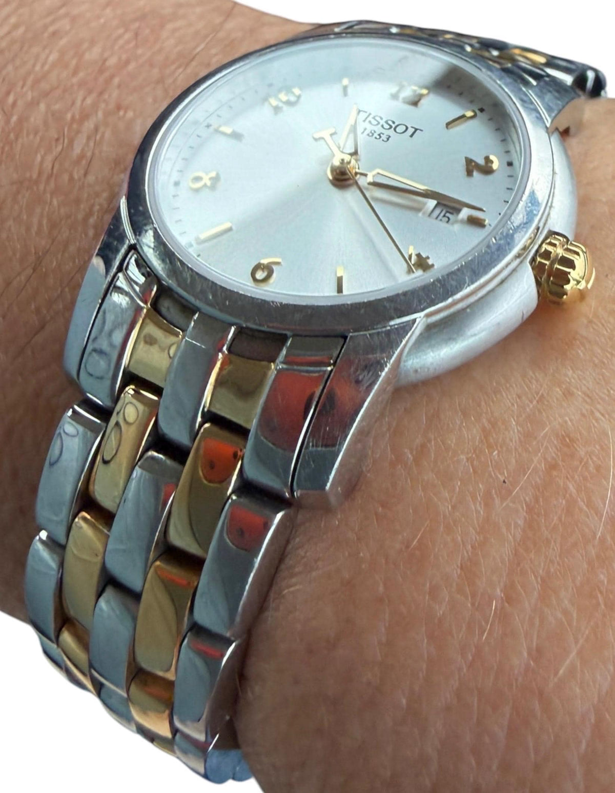 Tissot Ballade III Ladies Two Tone Quartz Watch T031.210 – Sapphire Crystal Swiss Made switserland perfect