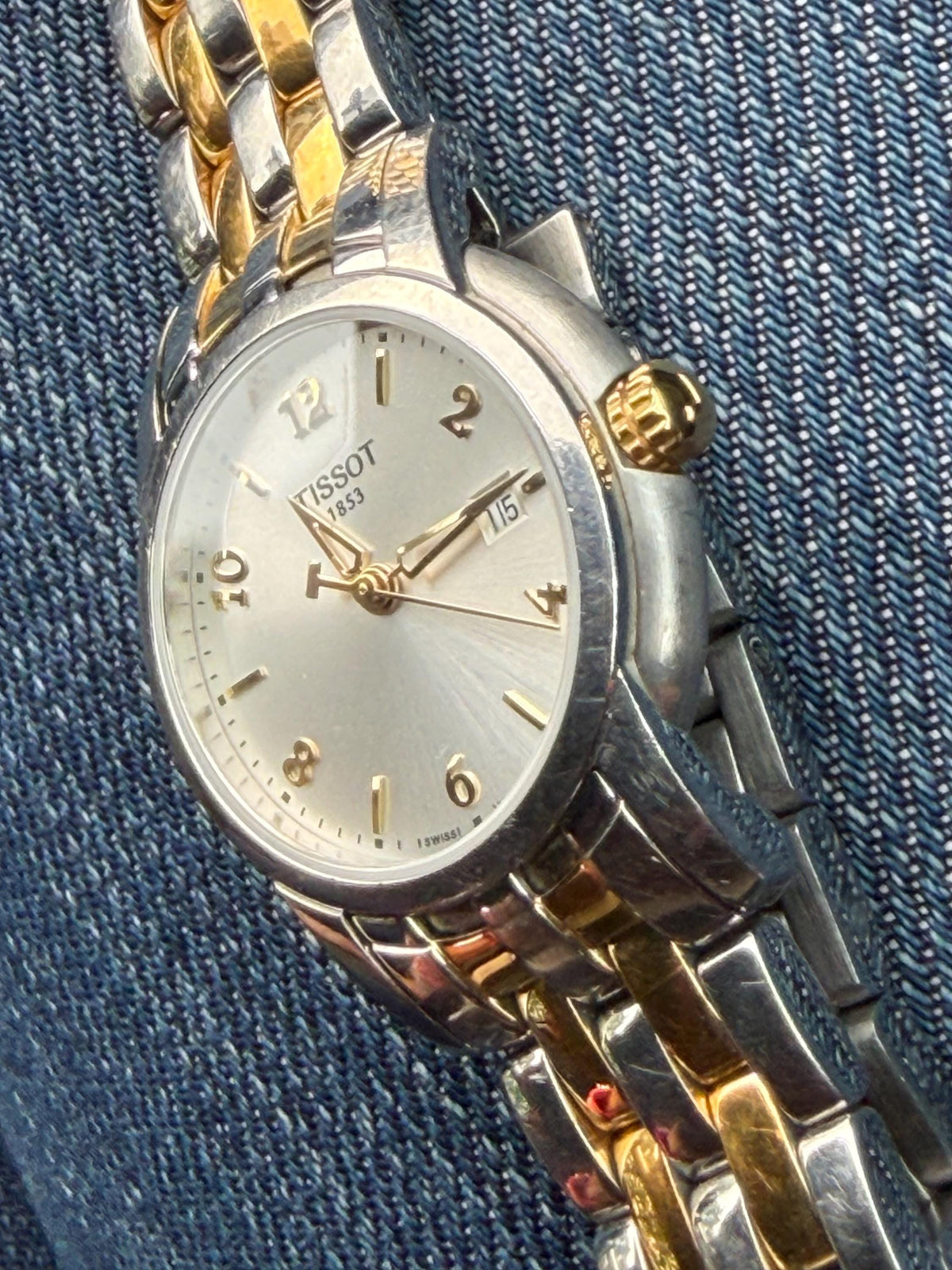 Tissot Ballade III Ladies Two Tone Quartz Watch T031.210 – Sapphire Crystal Swiss Made switserland perfect