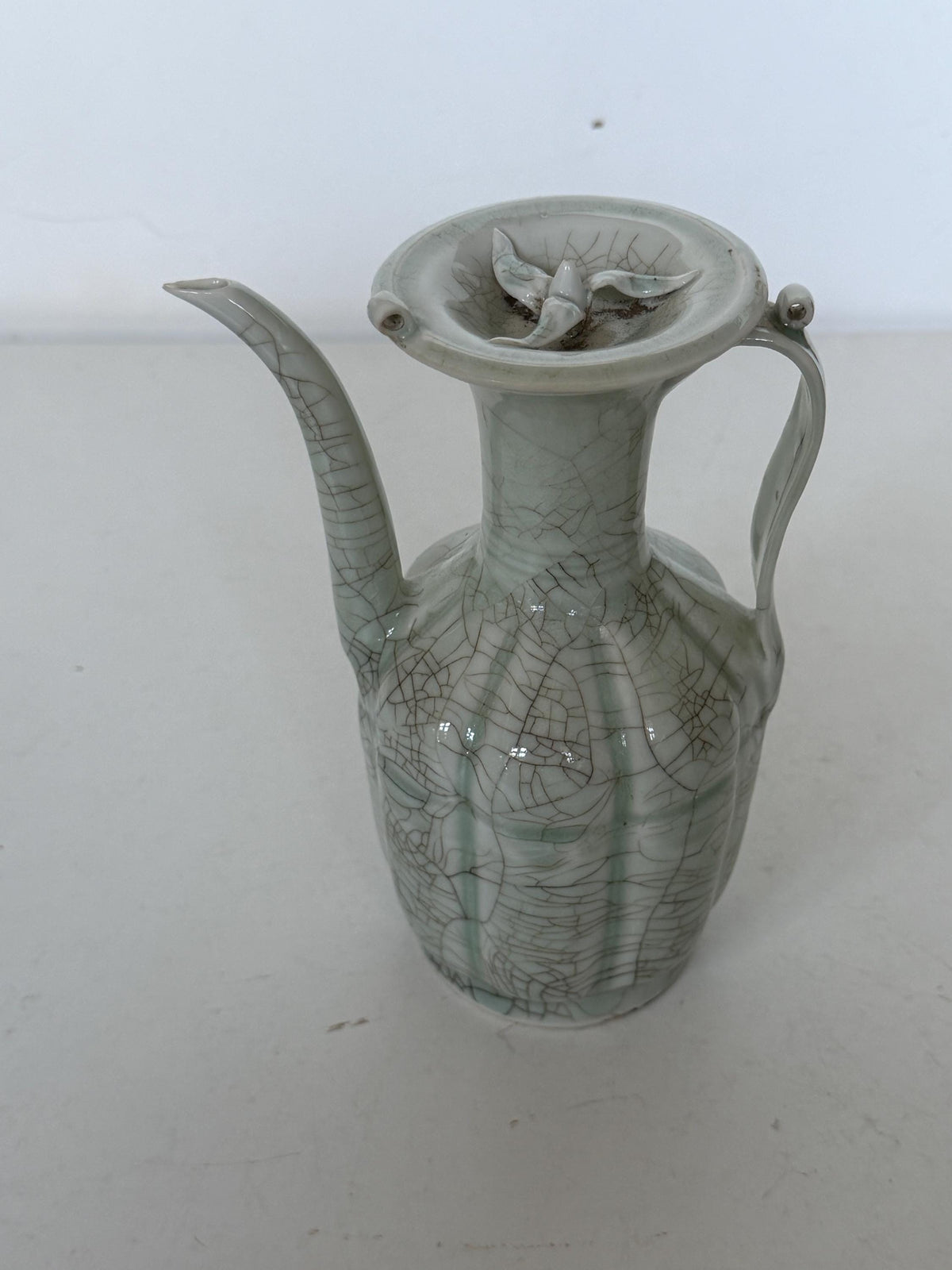 Chinese Qingbai Celadon Ewer Qing Dynasty Republic Period 19th 20th Century