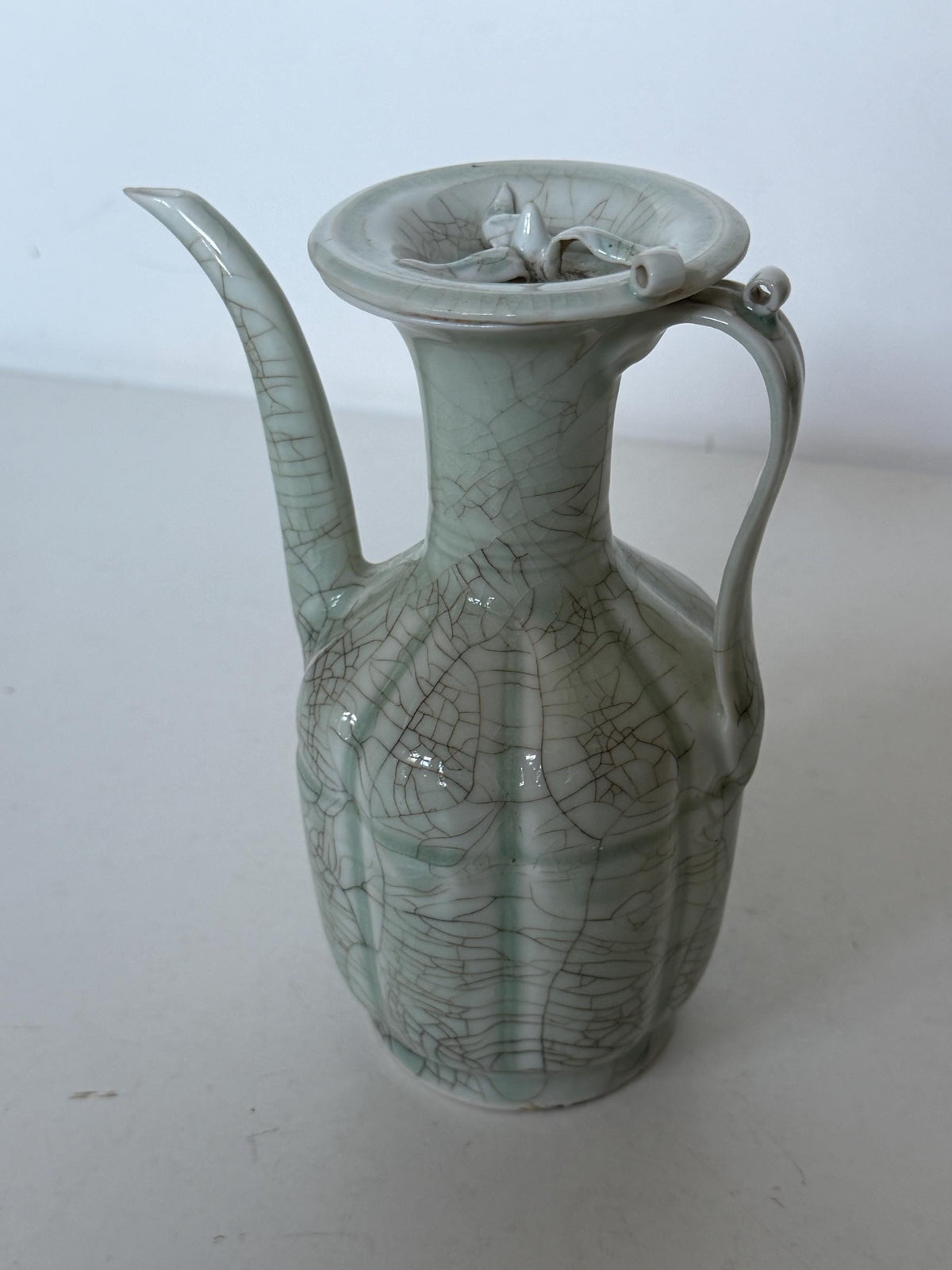 Chinese Qingbai Celadon Ewer Qing Dynasty Republic Period 19th 20th Century