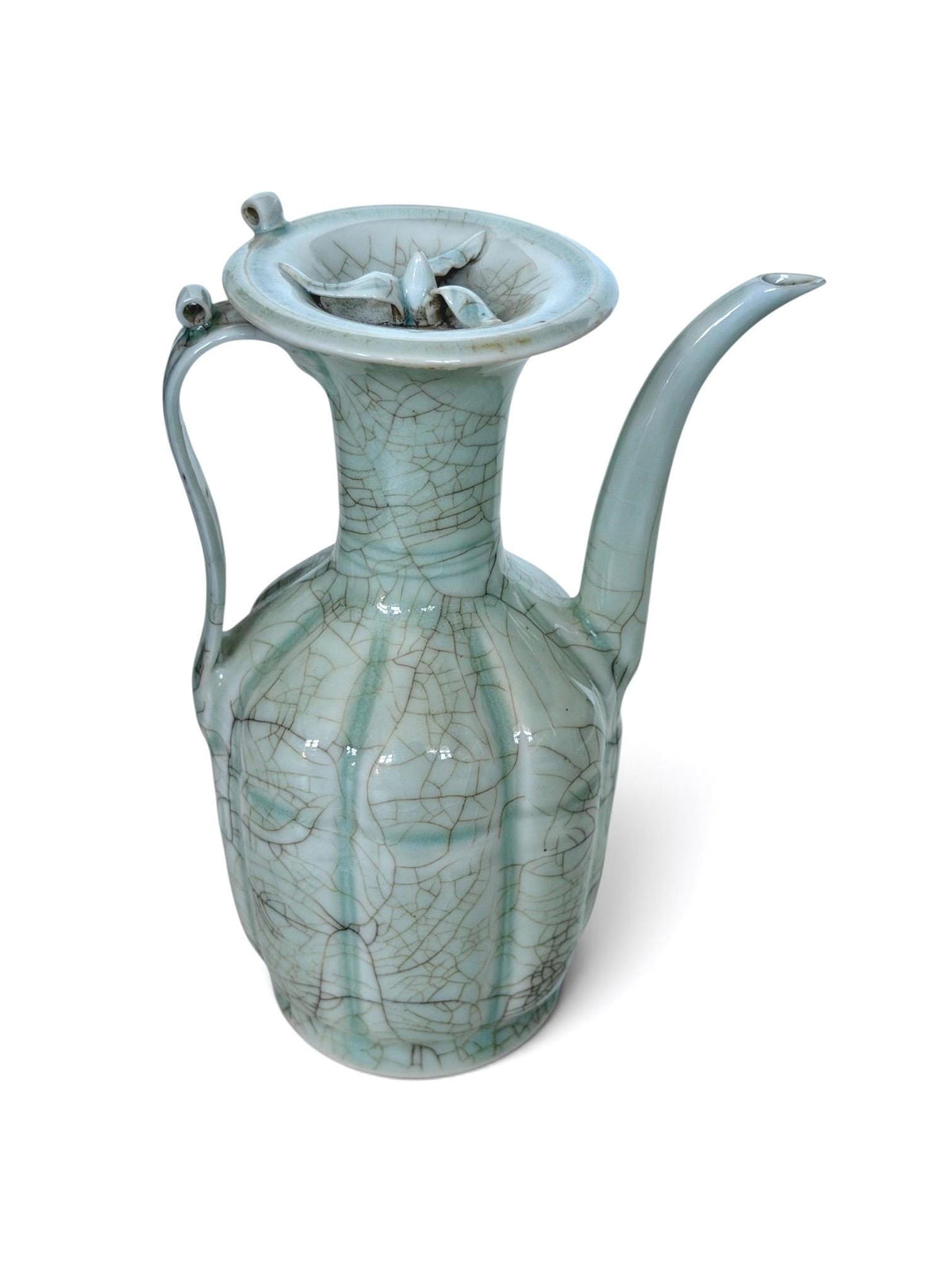 Chinese Qingbai Celadon Ewer Qing Dynasty Republic Period 19th 20th Century
