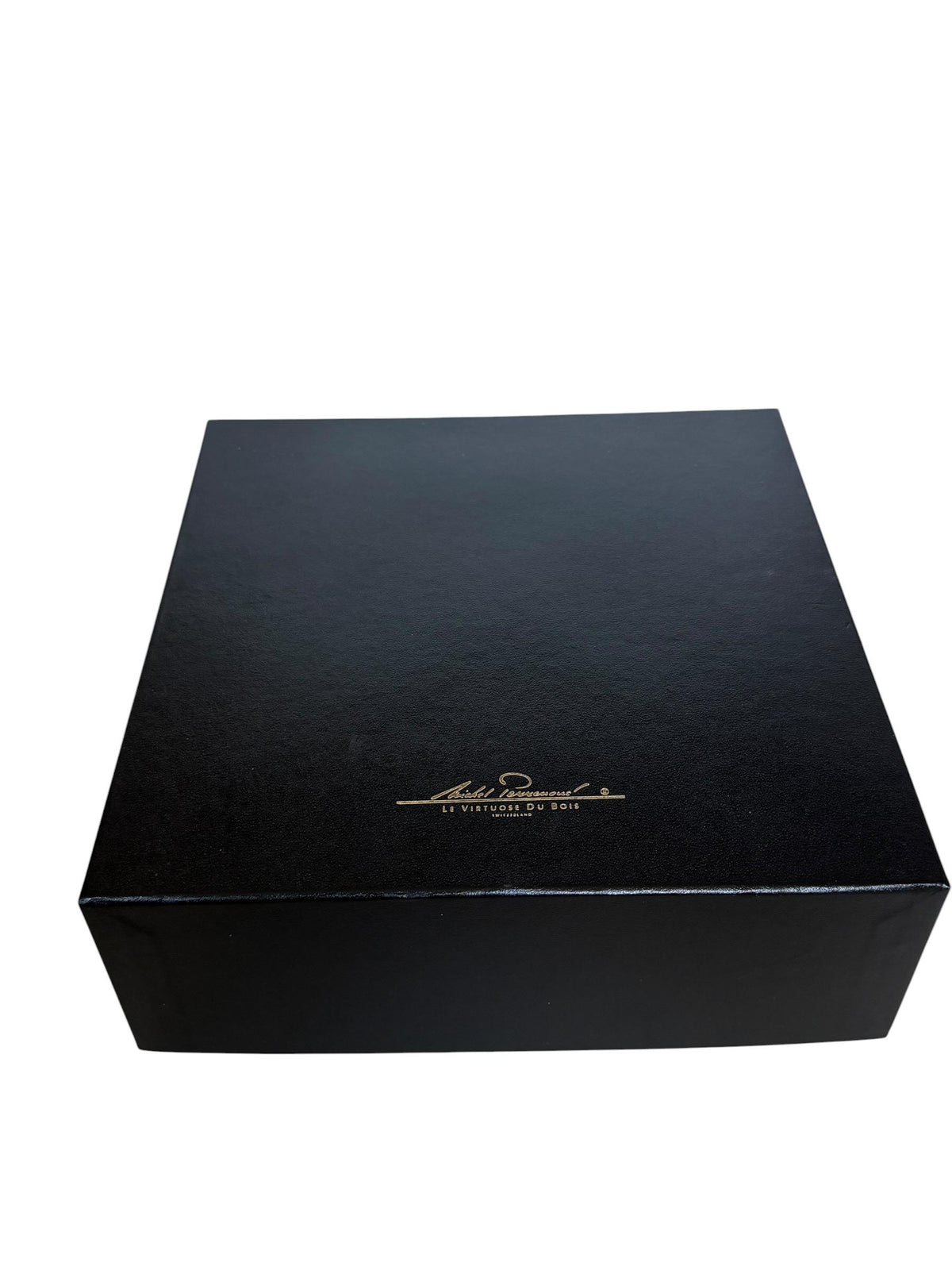 Vintage Michel Perrenoud Swiss Mahogany Cigar travel Humidor Le Virtuose du Bois Original Box