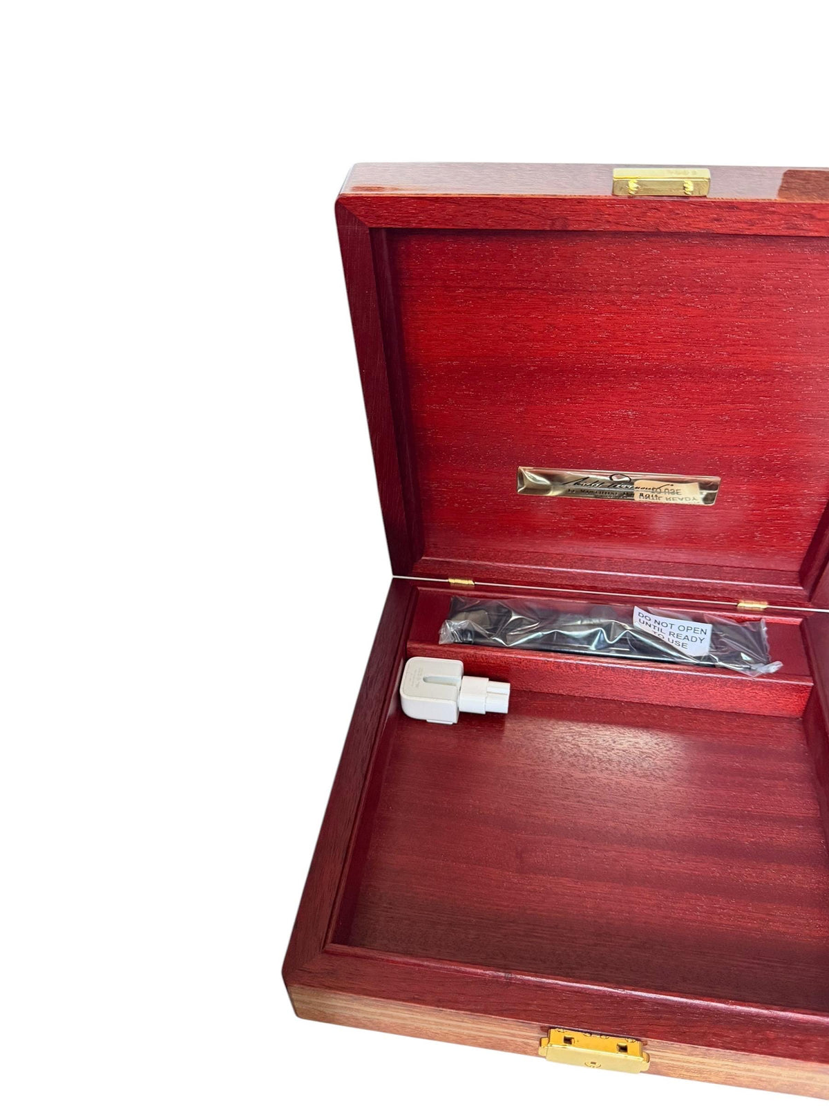 Vintage Michel Perrenoud Swiss Mahogany Cigar travel Humidor Le Virtuose du Bois Original Box