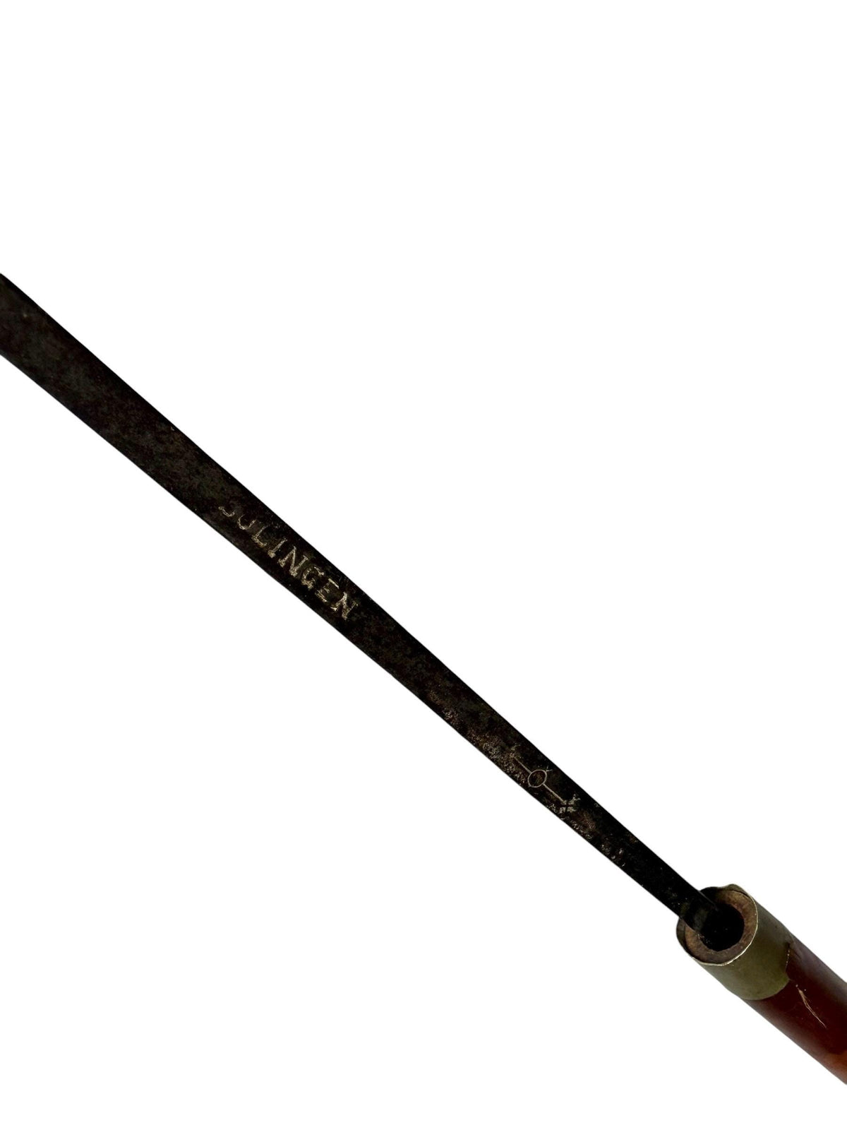 antique cane Bavarian  with solingen inside walking stick with deer antlers, european collection, flannel stick. Hunting stick