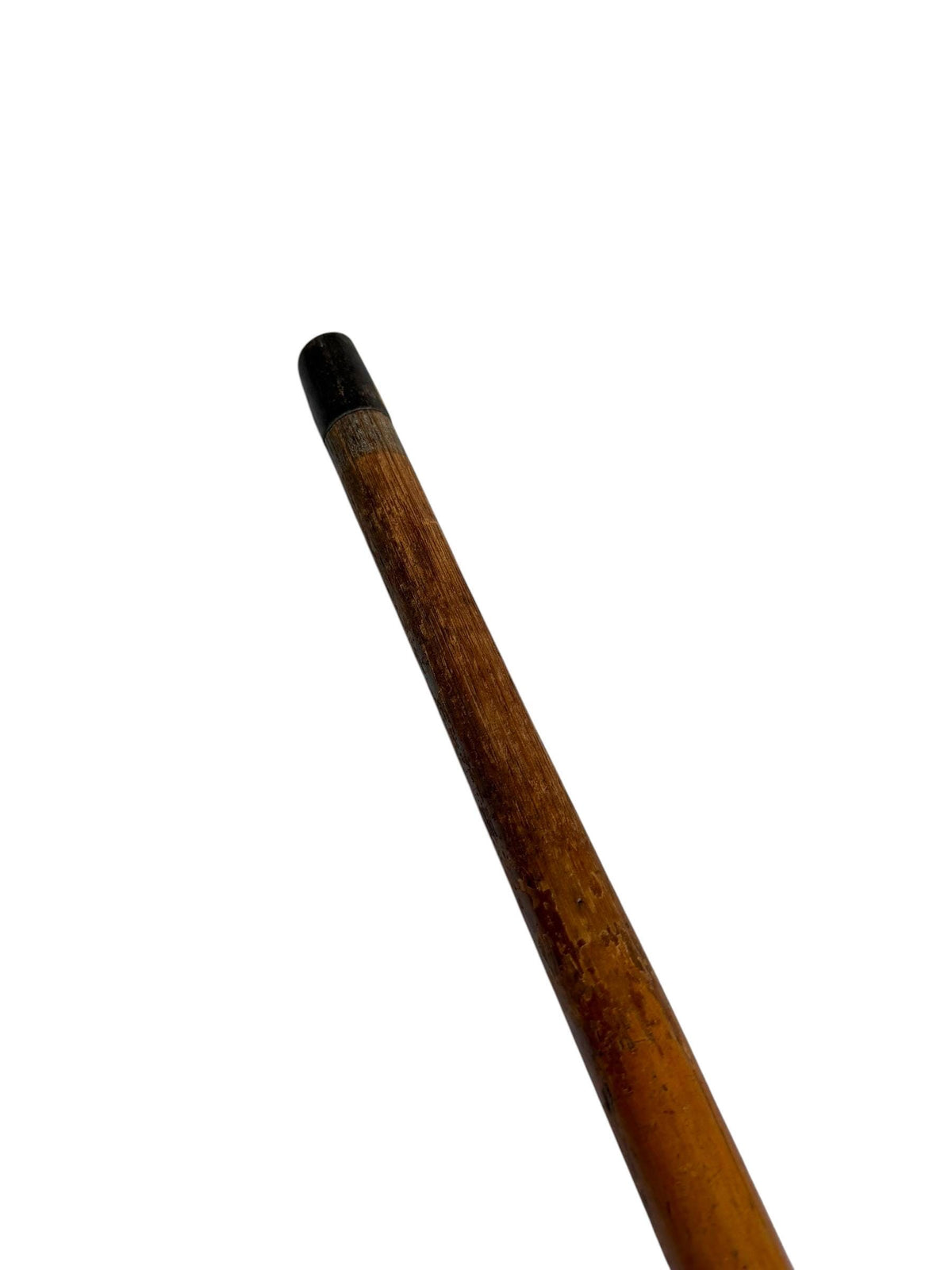 antique cane Bavarian walking stick with deer antlers, european collection, flannel stick.