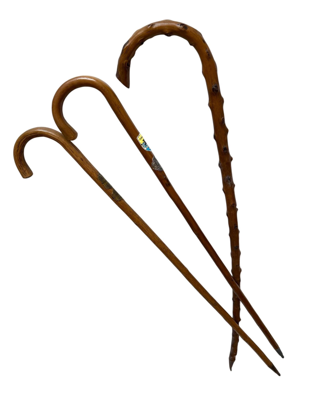 antique walking cane stick 3  , european collection, gentlemen's flannel stick. Mountain bavaria austria swiss early tourism