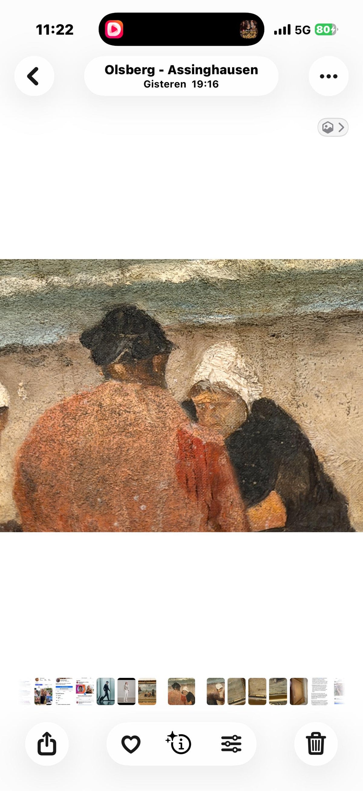 Dutch Hague School Coastal Oil Painting ca 1860-1900 – Fisherwomen on the Beach, Marouflé, 50 x 40 cm