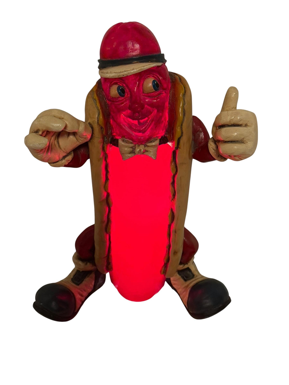 Hot Dog lamp Advertising Figure 49 cm Retro American Diner Restaurant Lamp sixties almost half meter! Vintage fastfood commercial table lamp