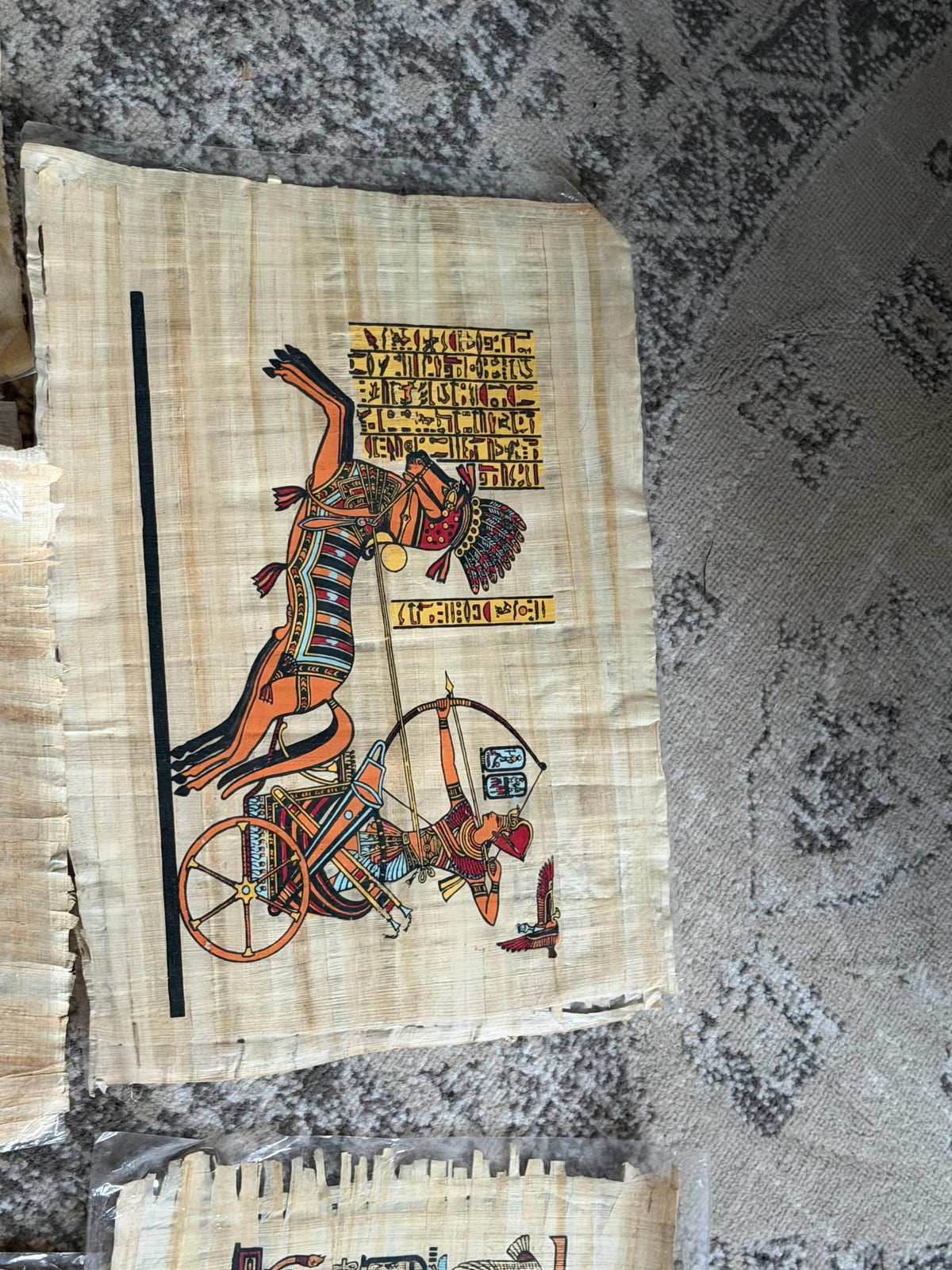 Papyrus schilderijen egypte 12 stuks
