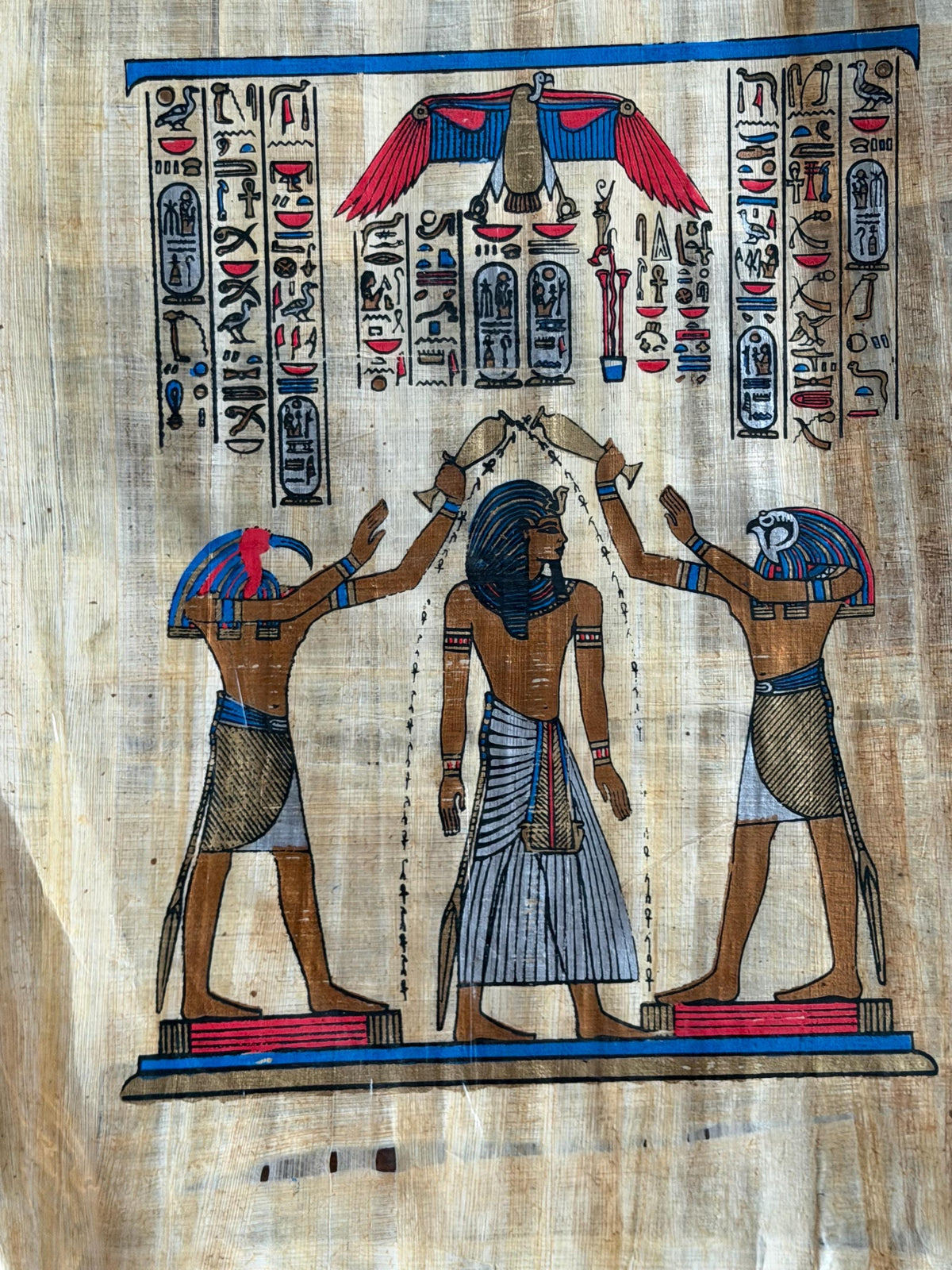 Papyrus schilderijen egypte 12 stuks