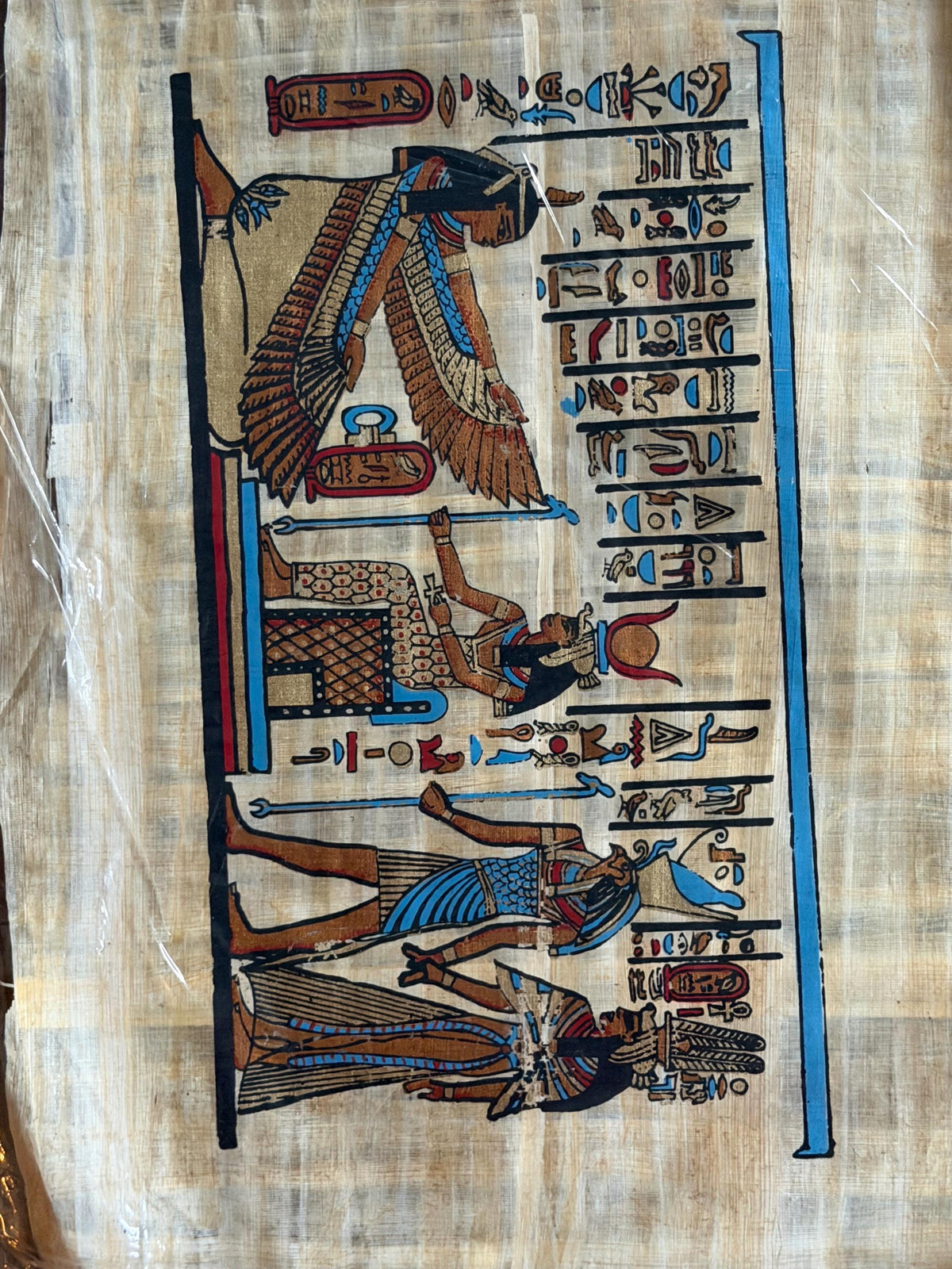 Papyrus schilderijen egypte 12 stuks