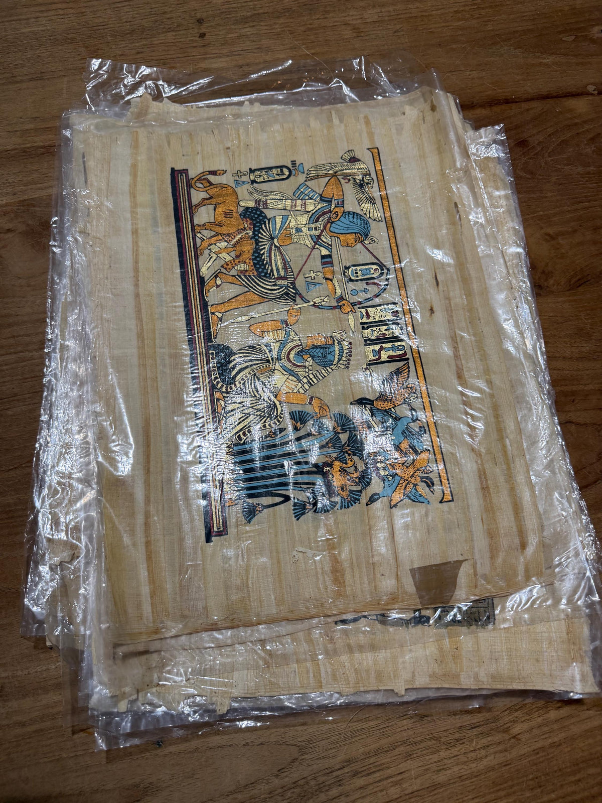 Papyrus schilderijen egypte 12 stuks