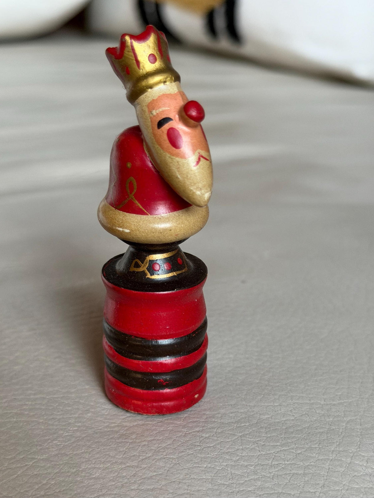 1960s Erzgebirge German Wooden Chess Set Hand Painted Folk Art Chess Checkers Complete Set also dammen and letterbak :) Nutcracker