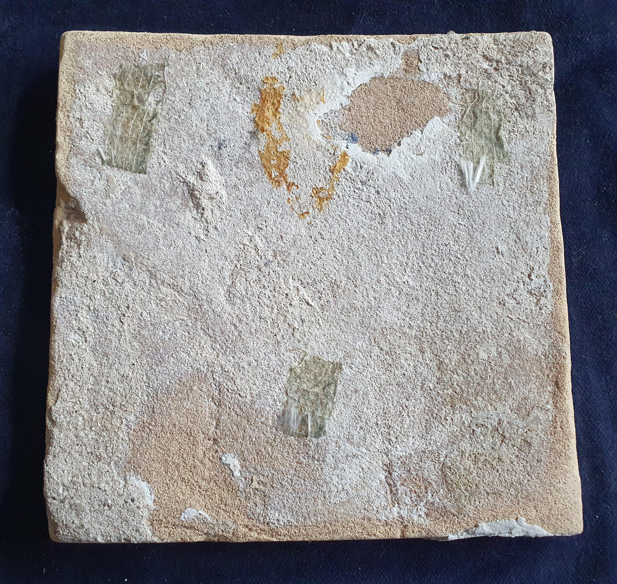 This antique Delft seacreature tile depicts a fierce-looking merman. around 1660 mythicaltile