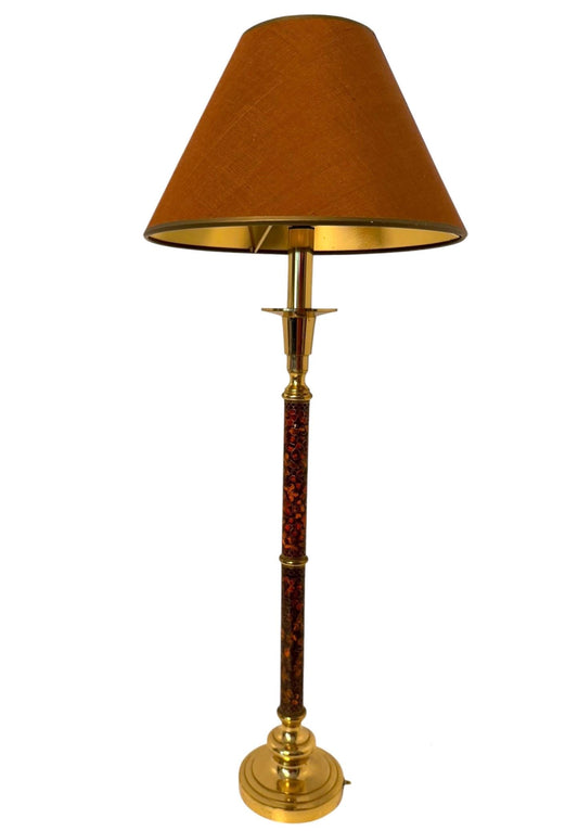Vintage Caravell italy Home Decor Brass Table Lamp, Holland, 1970s Hollywood Regency