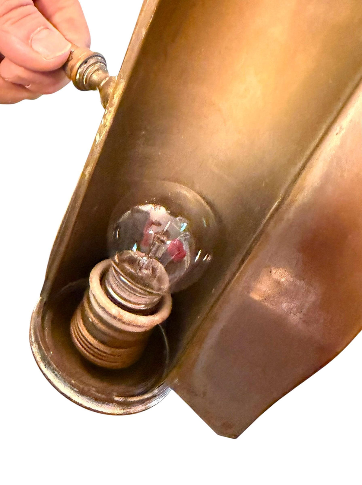 Antique French Brass bronze Adjustable Desk Lamp, Art Nouveau, circa 1900–1920 Notary banking