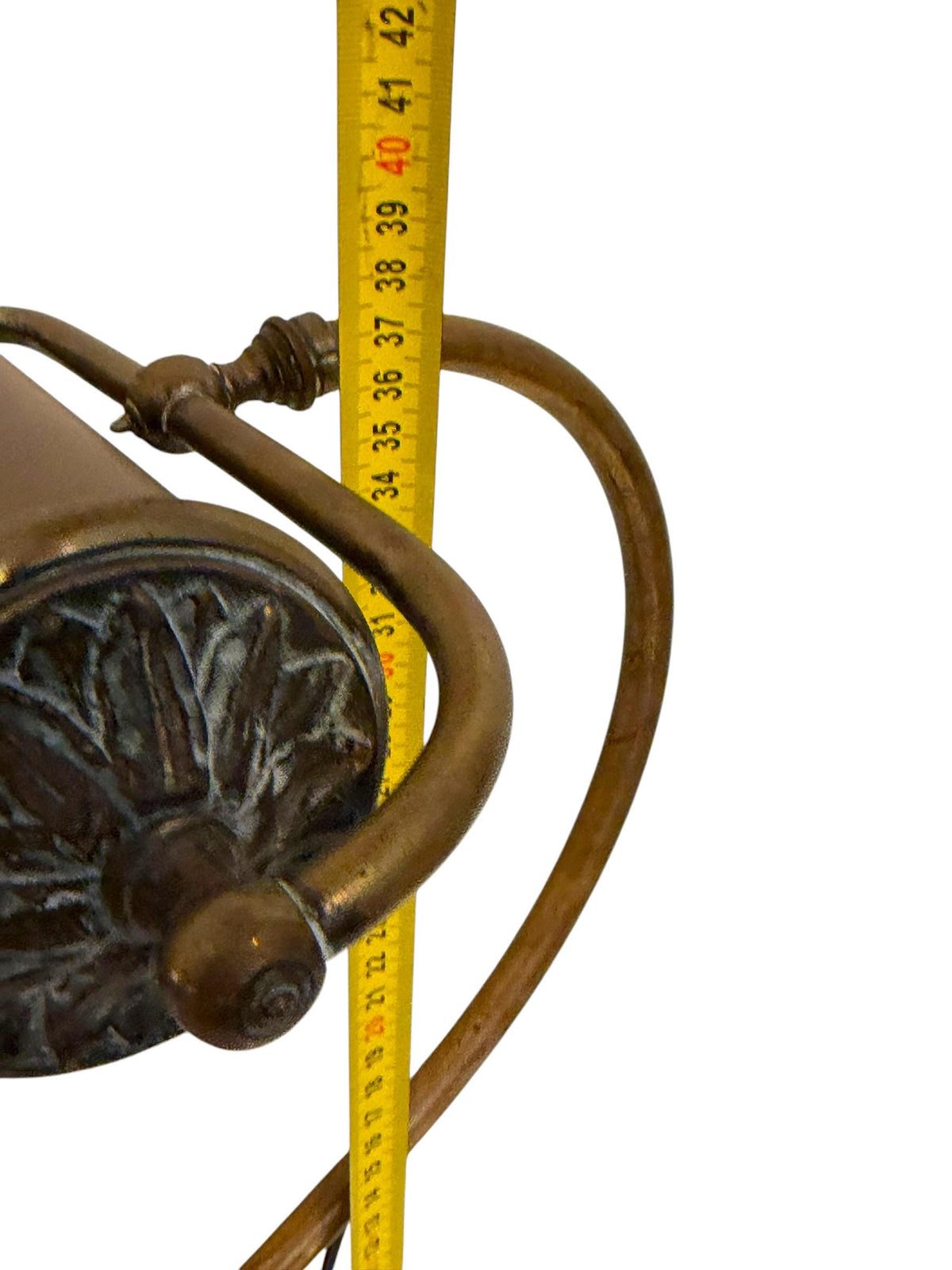 Antique French Brass bronze Adjustable Desk Lamp, Art Nouveau, circa 1900–1920 Notary banking