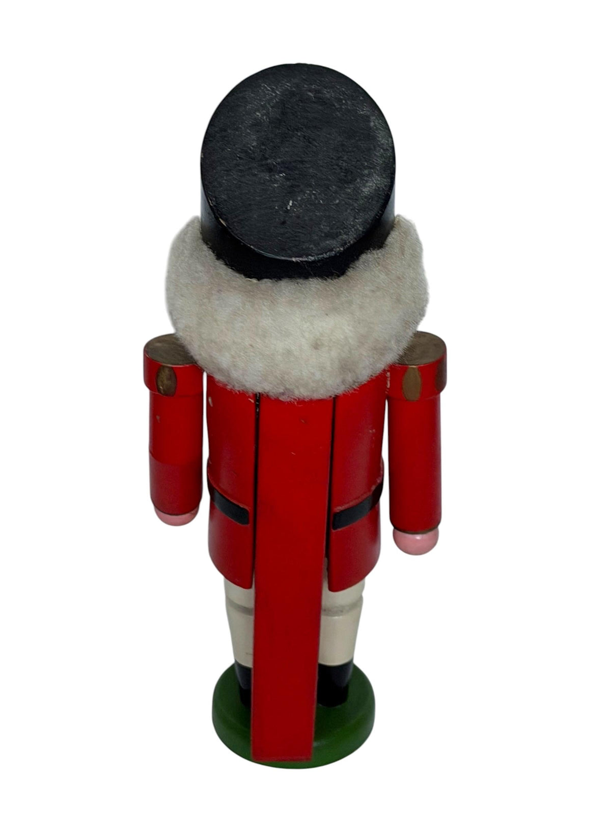 Antique Erzgebirge Wood Nutcracker, Hand-Painted Christmas Decor (31 cm, 1920s)